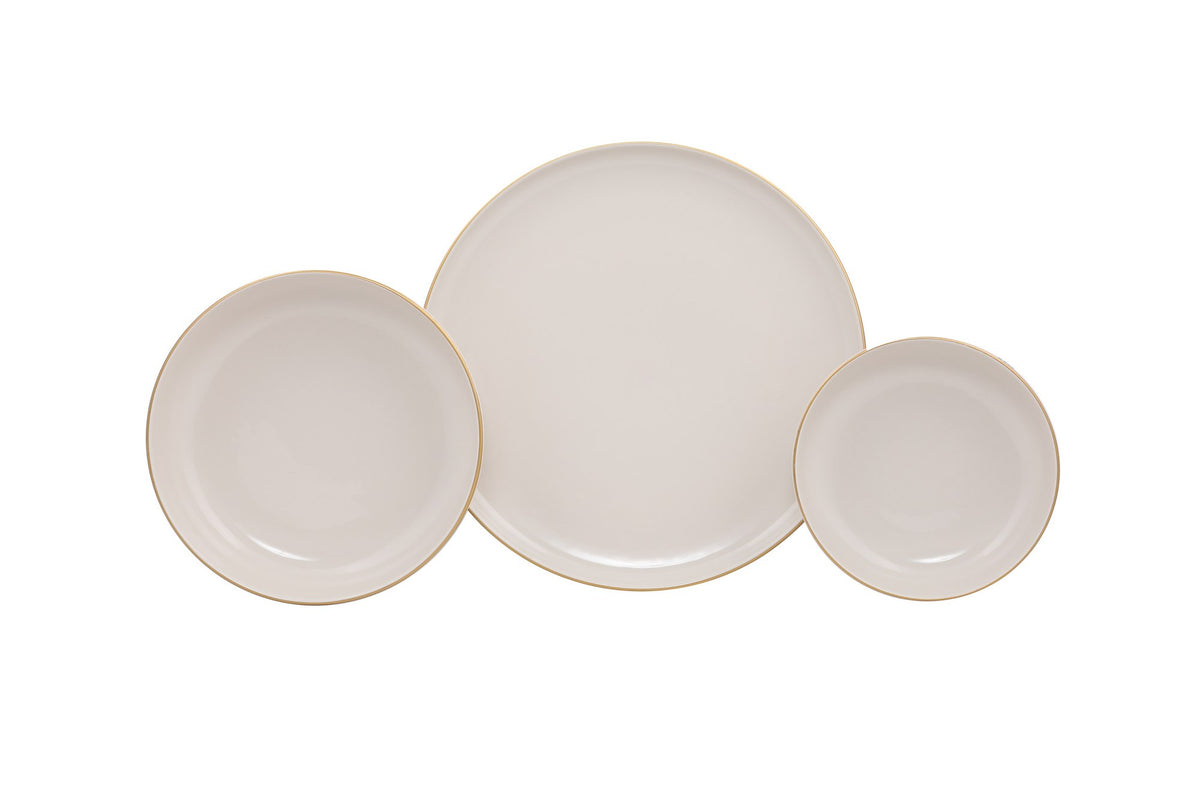 Rani Home Yemek Takımı (18 Parça) Kütahya Porselen Krem - Altın HD-6859
