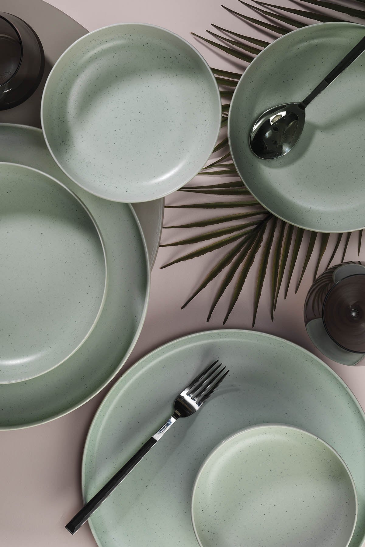 Rani Home Yemek Takımı (18 Parça) Kütahya Porselen Yeşil HD-6864
