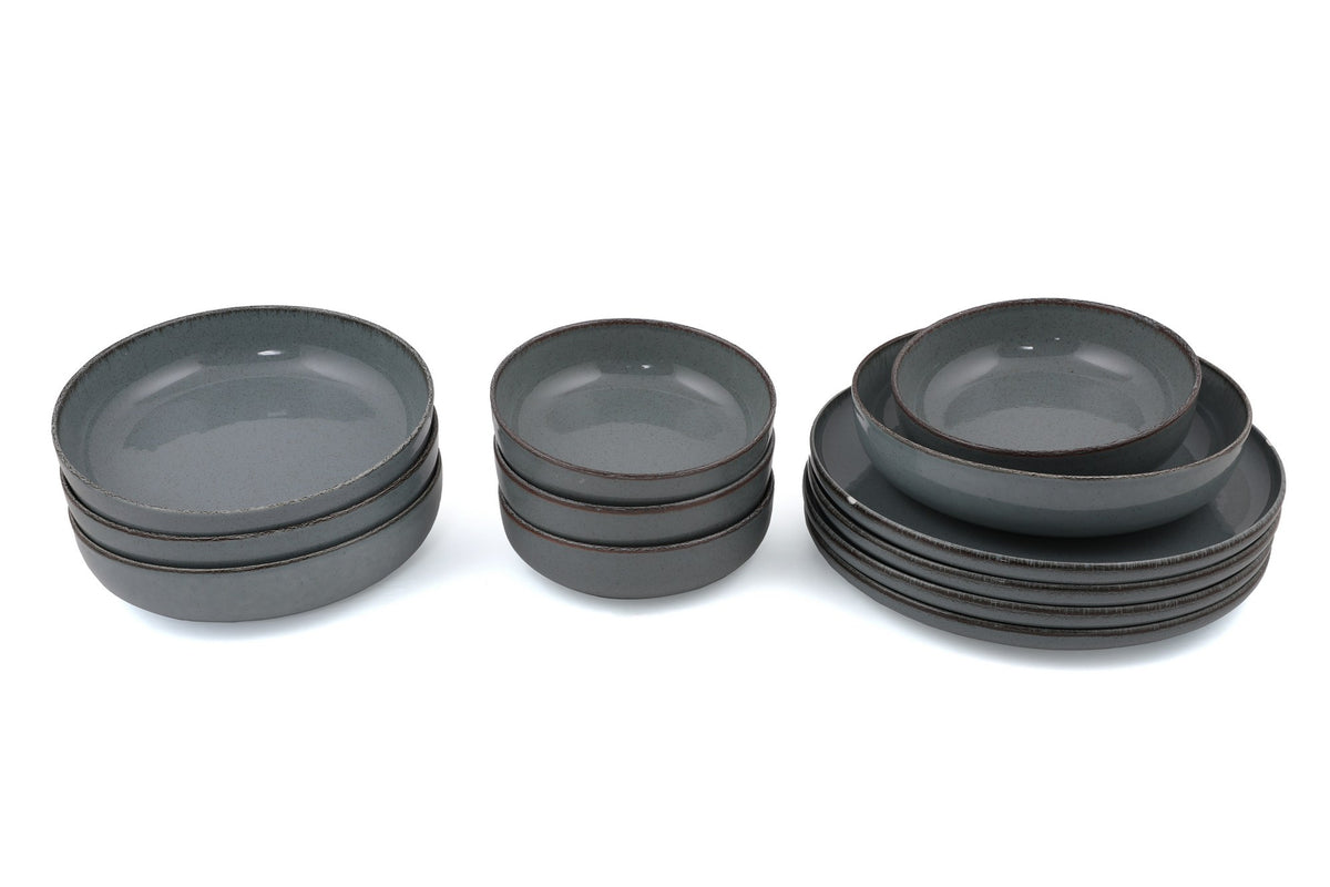 Rani Home Yemek Takımı (12 Parça) Kütahya Porselen Mavi HB-6846