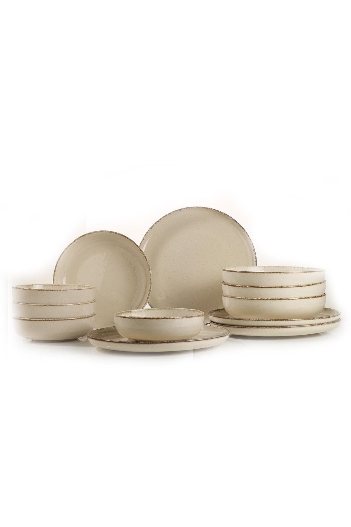 Rani Home Yemek Takımı (12 Parça) Kütahya Porselen Tarçın HB-6847