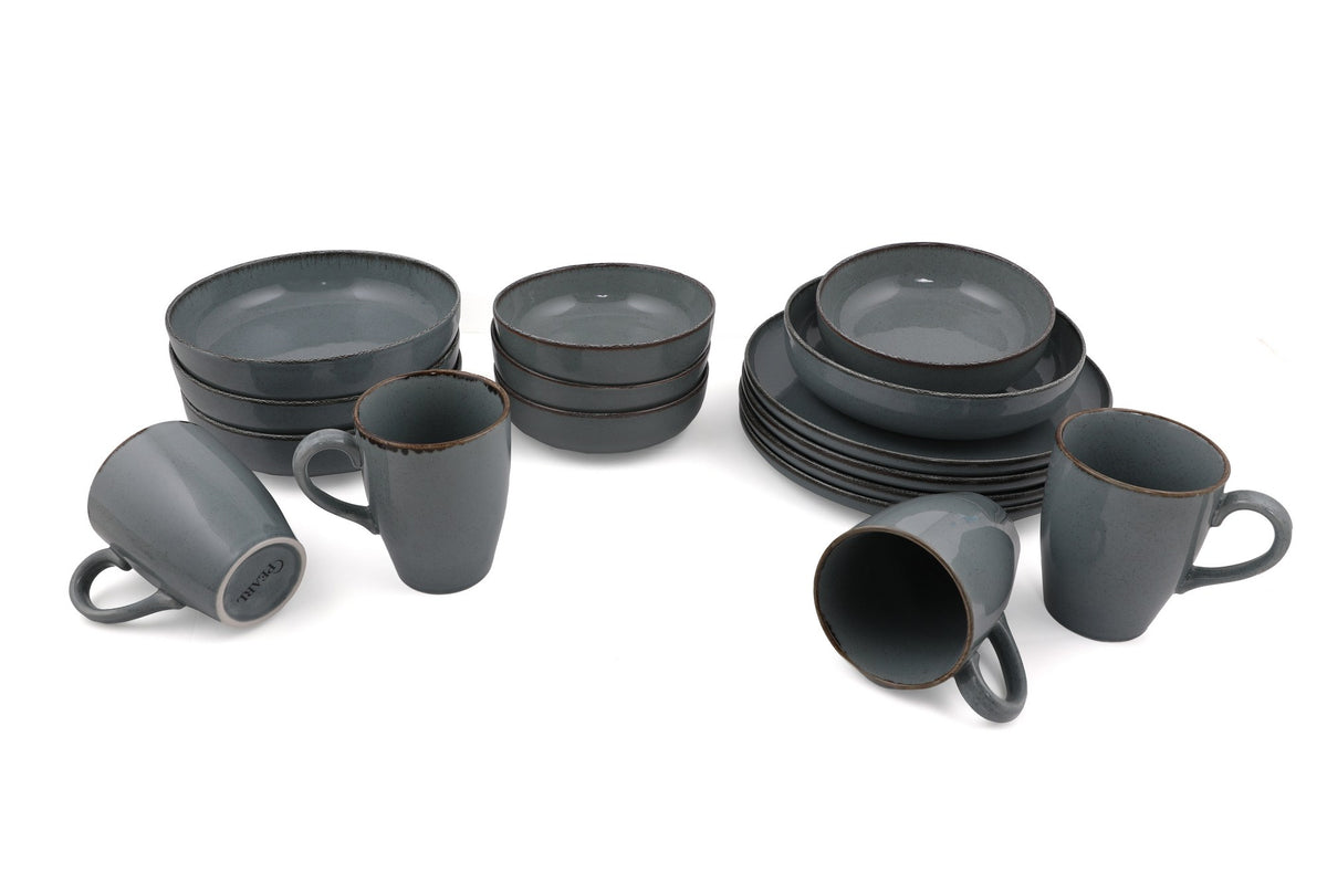 Rani Home Yemek Takımı (16 Parça) Kütahya Porselen Mavi HC-6848
