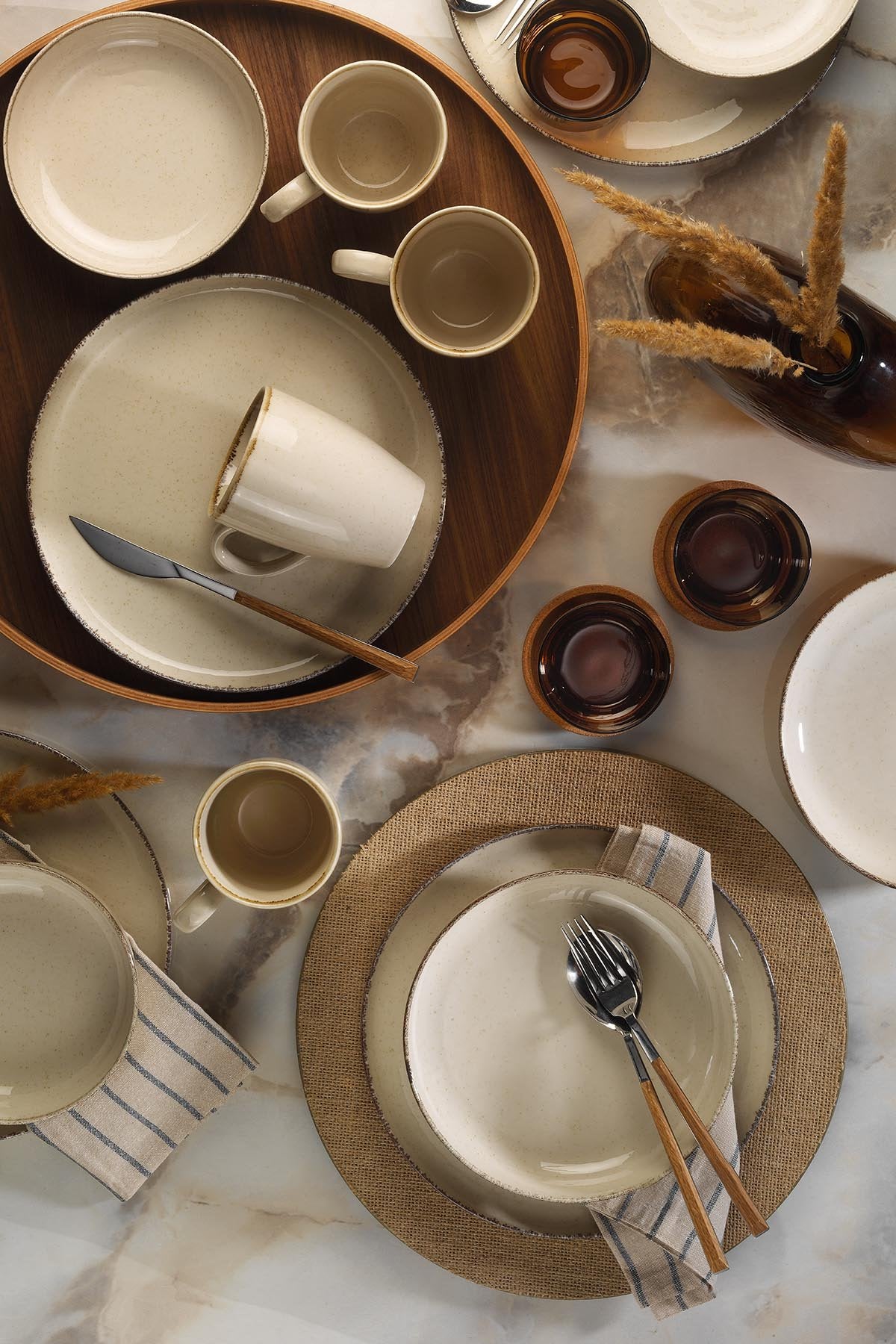 Rani Home Yemek Takımı (16 Parça) Kütahya Porselen Tarçın HC-6849