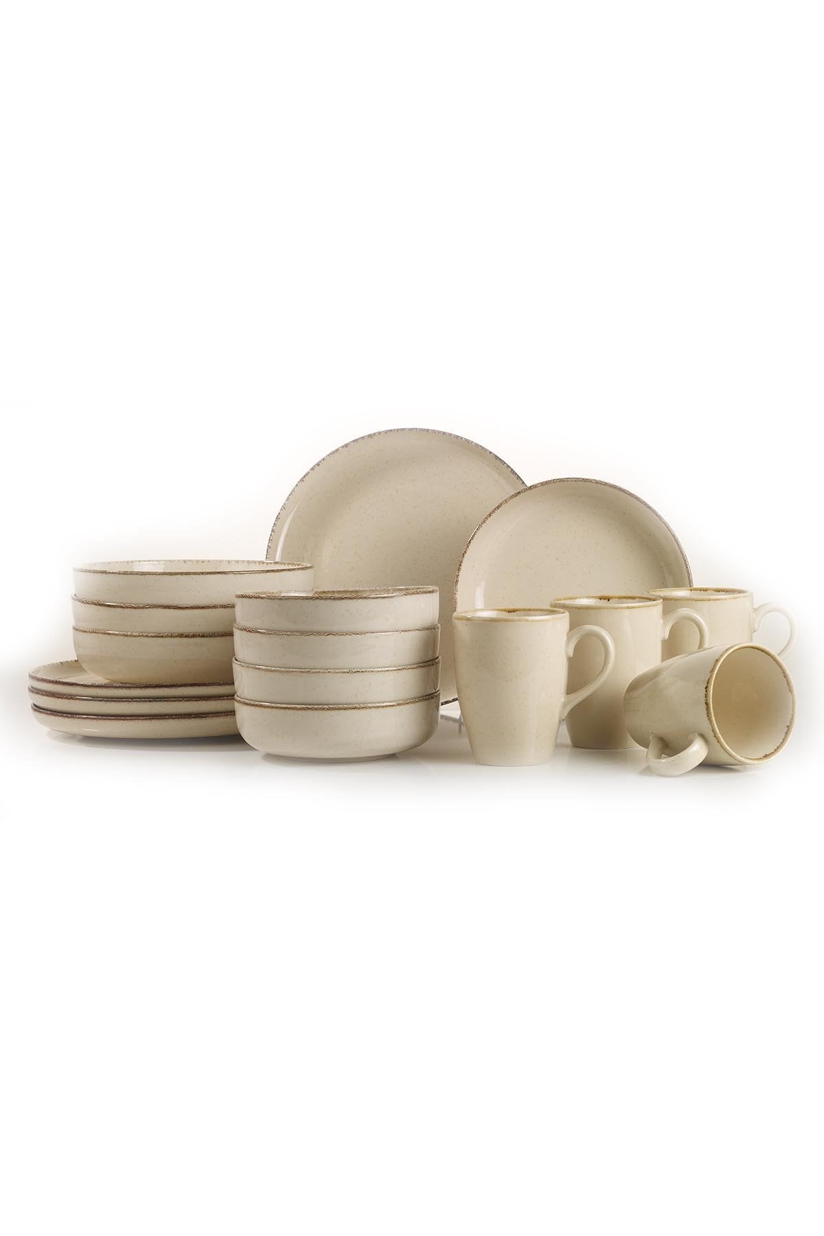 Rani Home Yemek Takımı (16 Parça) Kütahya Porselen Tarçın HC-6849