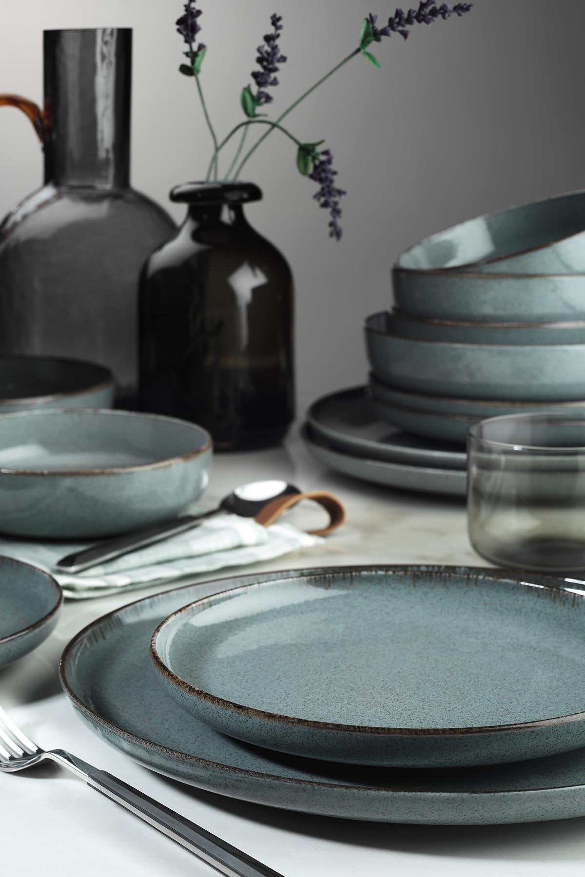 Rani Home Yemek Takımı (16 Parça) Kütahya Porselen Mavi HC-6850