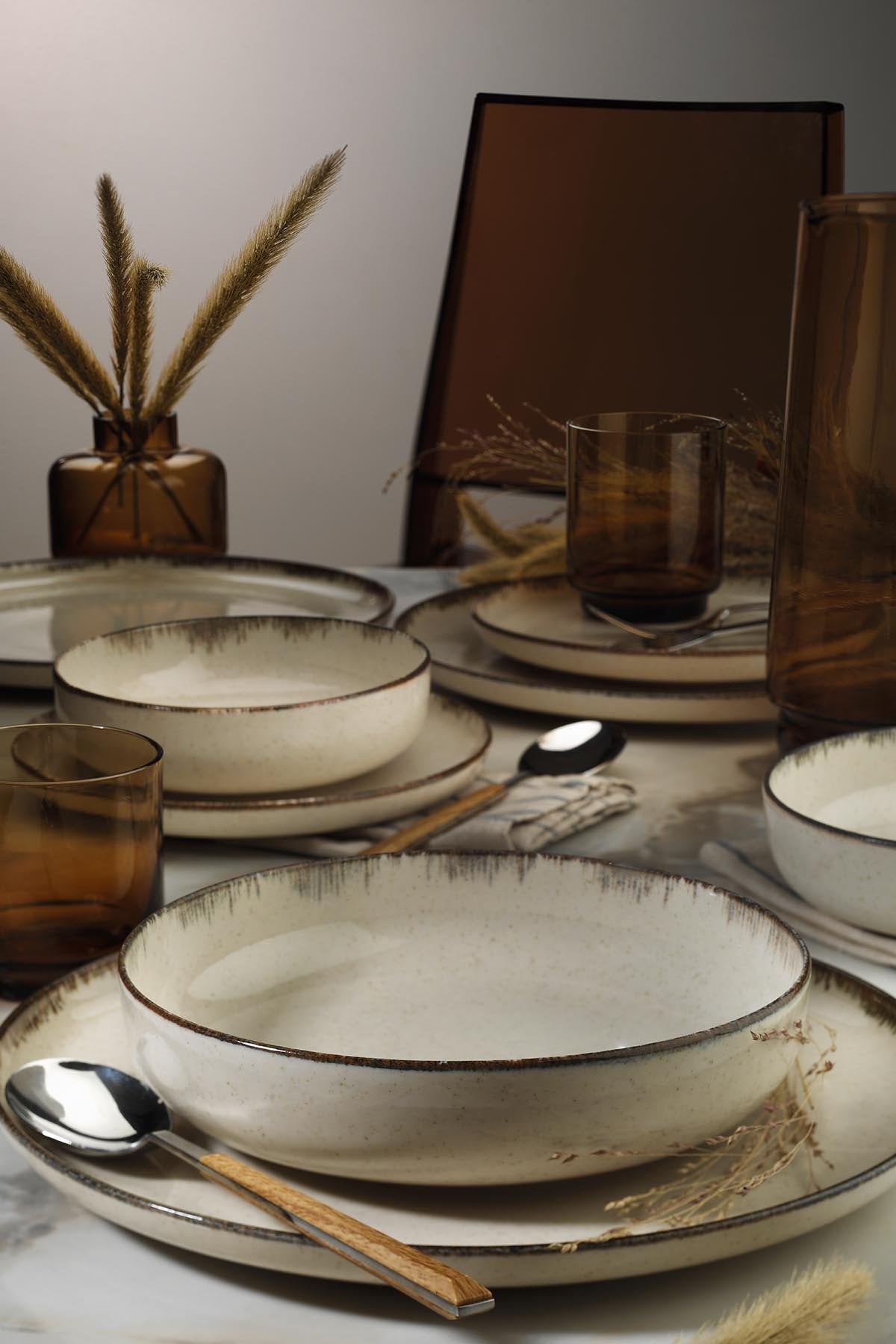 Rani Home Yemek Takımı (16 Parça) Kütahya Porselen Tarçın HC-6851