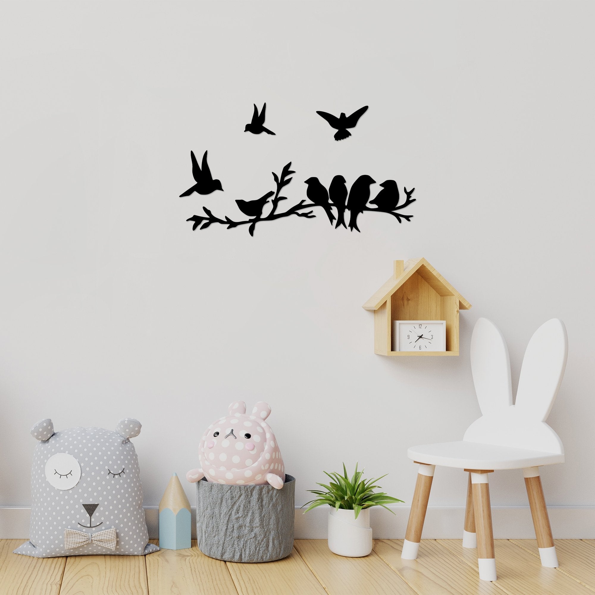 Rani Home Dekoratif Metal Duvar Aksesuarı Siyah AC-5900