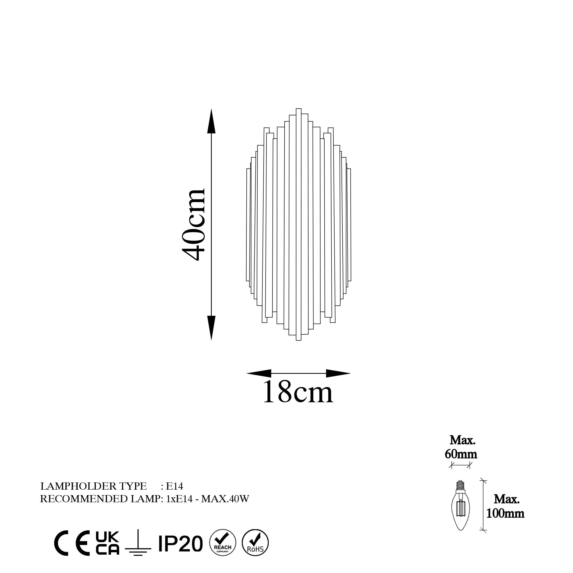 Rani Home Duvar Lambası Altın EA-5971