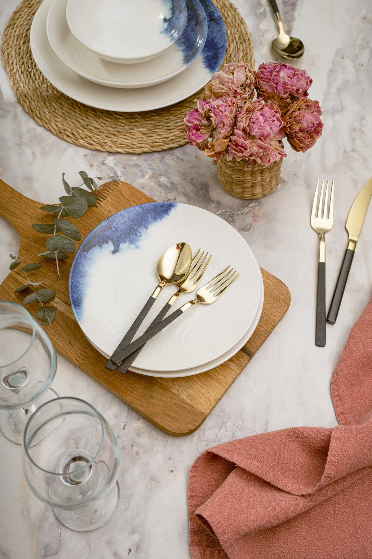 Rani Home Yemek Takımı (24 Parça) Güral Porselen Çok Renkli HE-6759