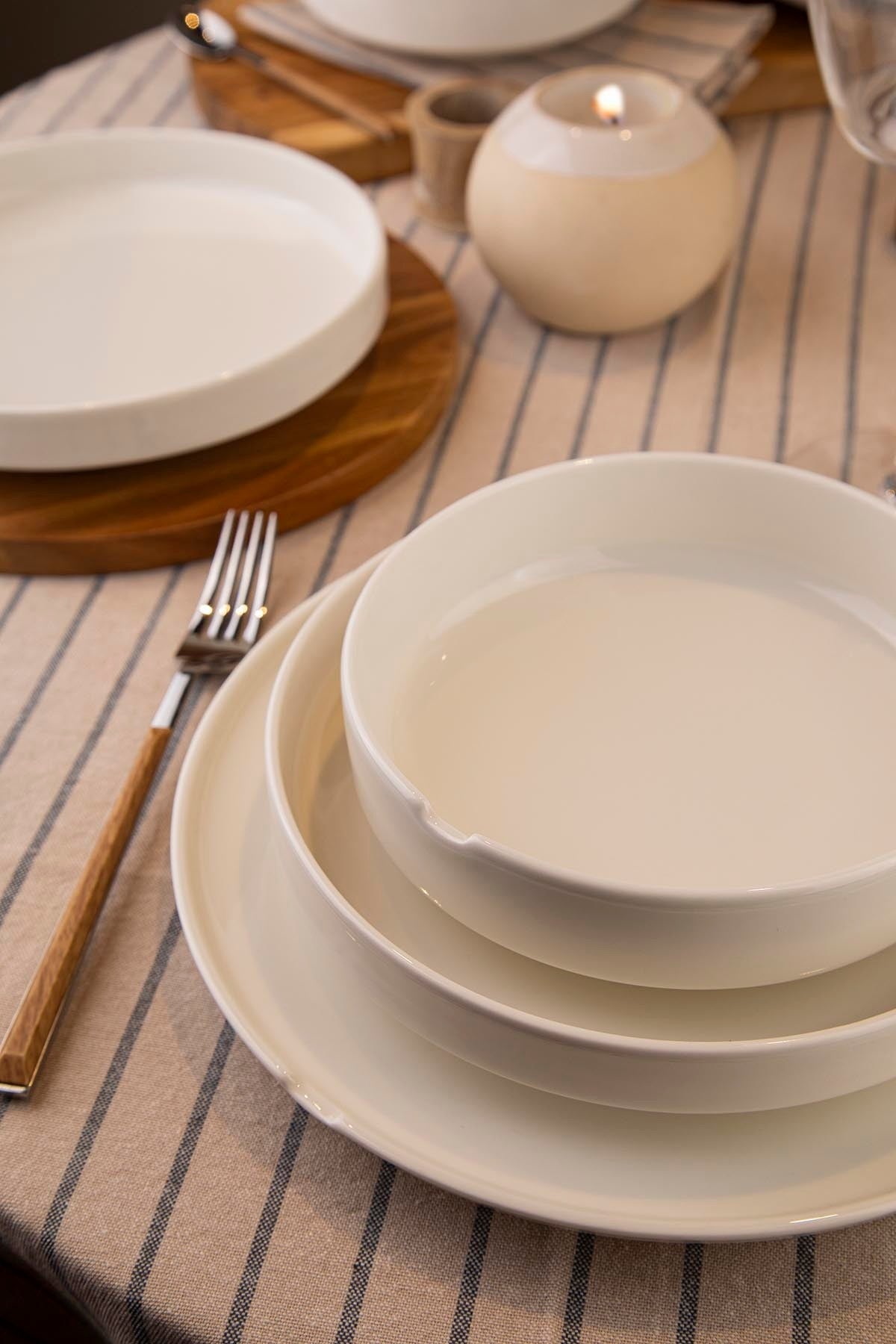 Rani Home Yemek Takımı (18 Parça) Kütahya Porselen Krem HD-6922