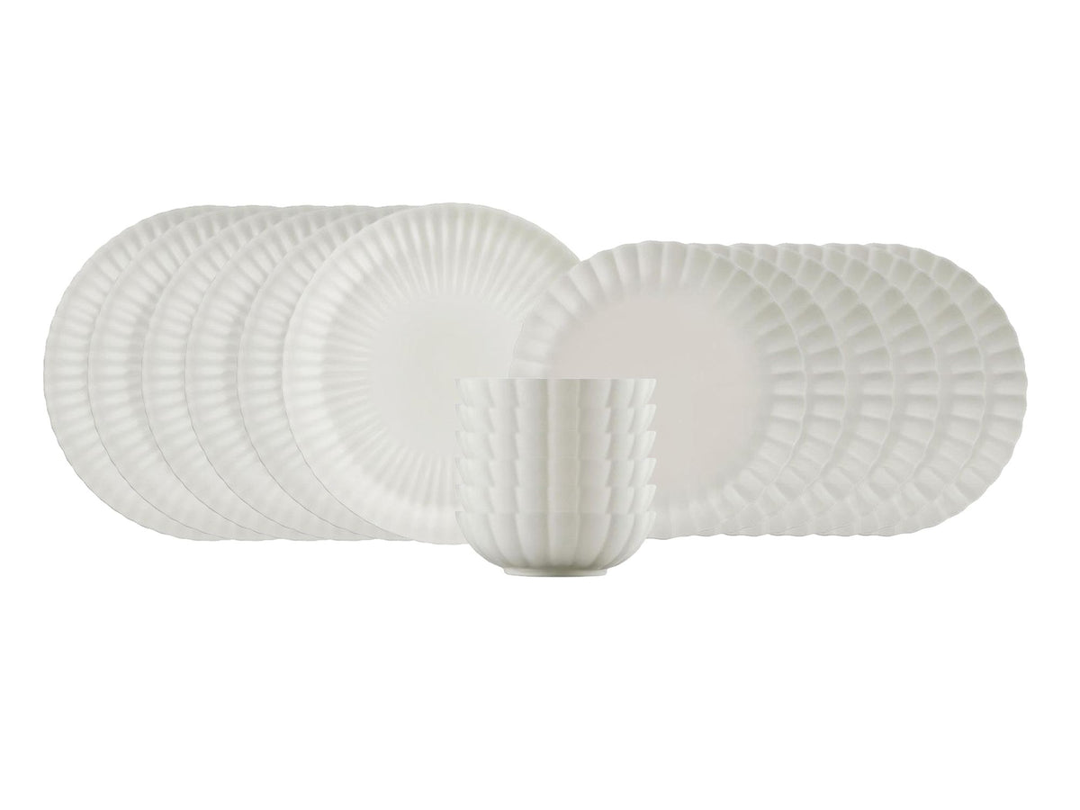 Rani Home Yemek Takımı (18 Parça) Kütahya Porselen Beyaz HD-6923