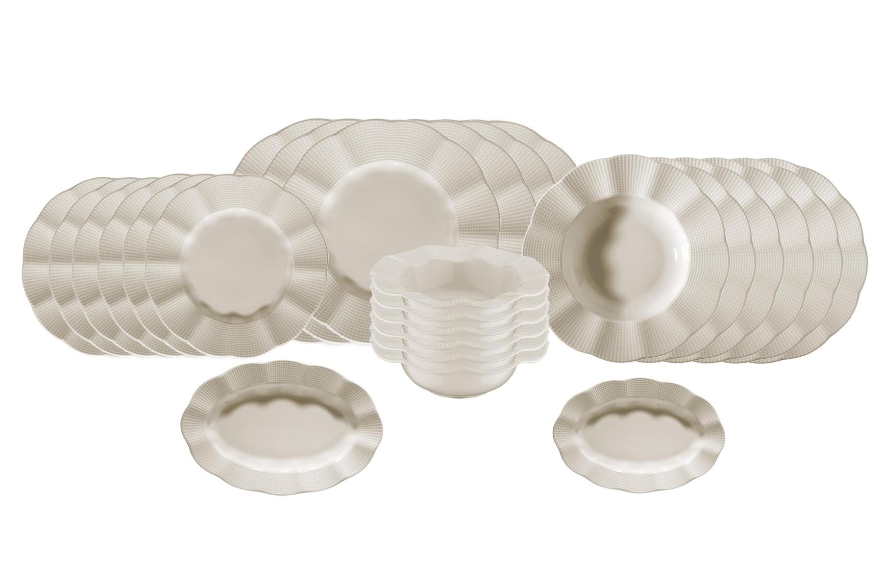 Rani Home Yemek Takımı (26 Parça) Krem HF-6905