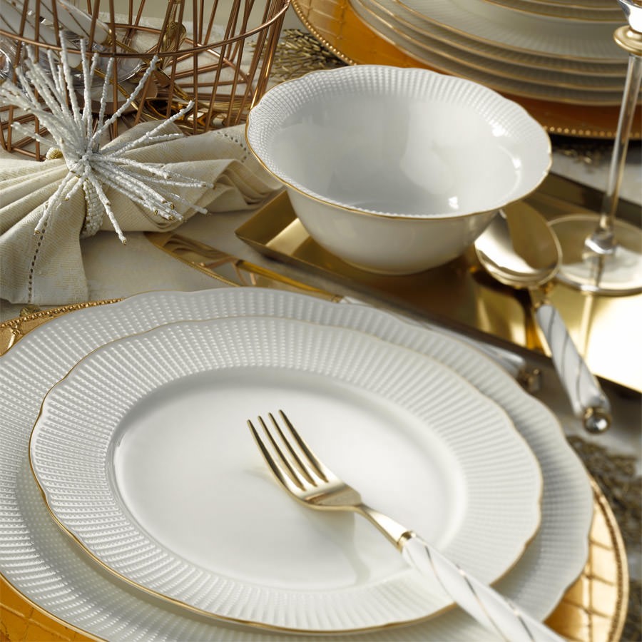 Rani Home Yemek Takımı (26 Parça) BeyazAltın HF-6906