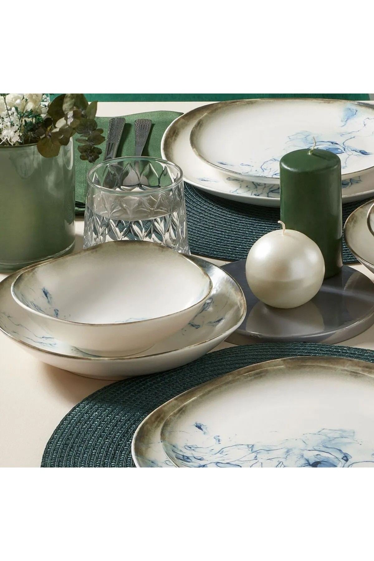 Rani Home Yemek Takımı (24 Parça) Güral Porselen Çok Renkli HE-6763