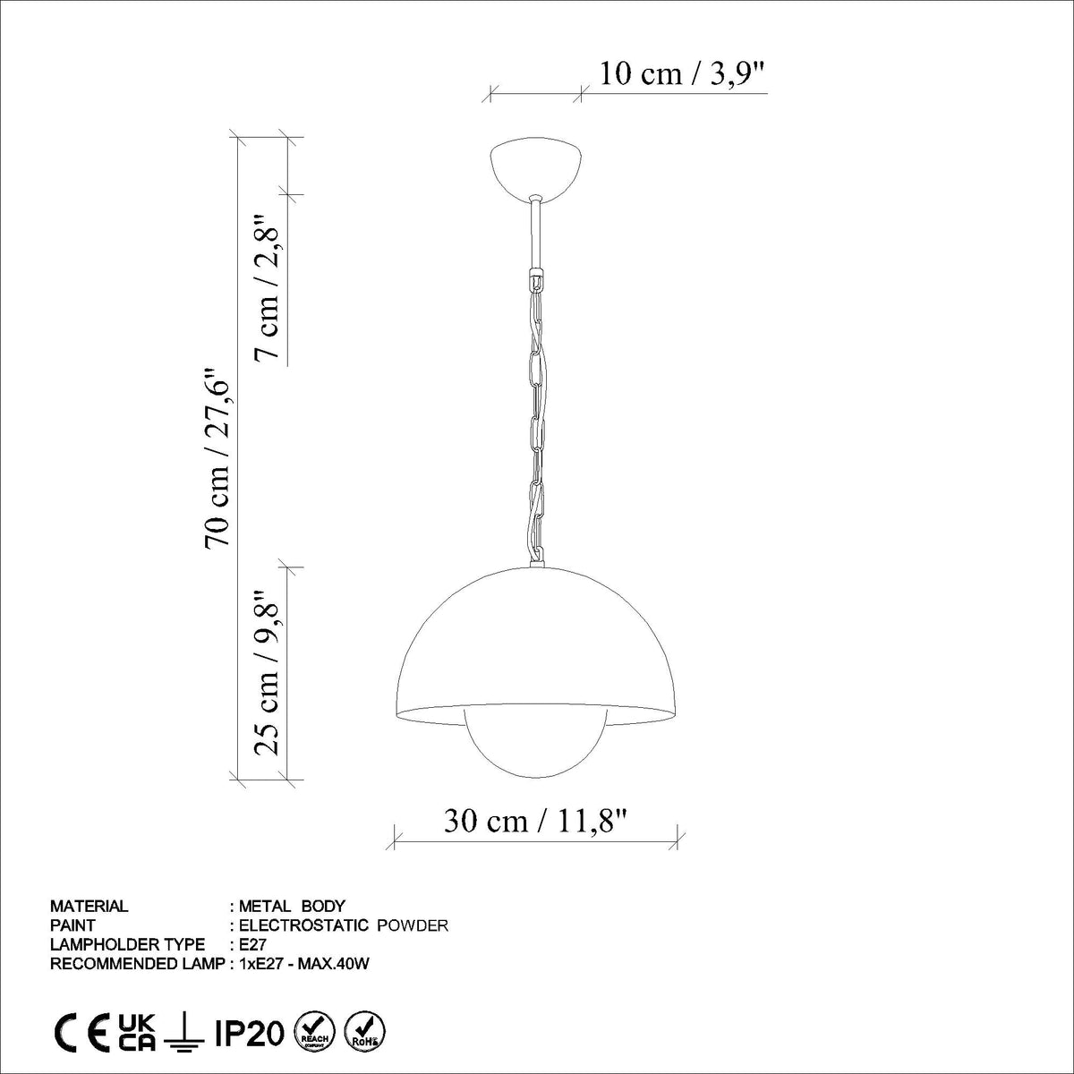 Rani Home Avize Turuncu  AA-6011