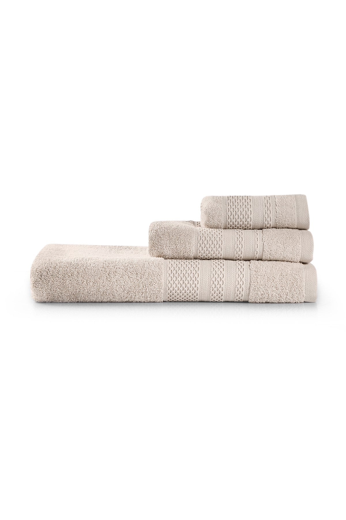Rani Home Banyo Havlusu Seti  Kapuçino BD-6370