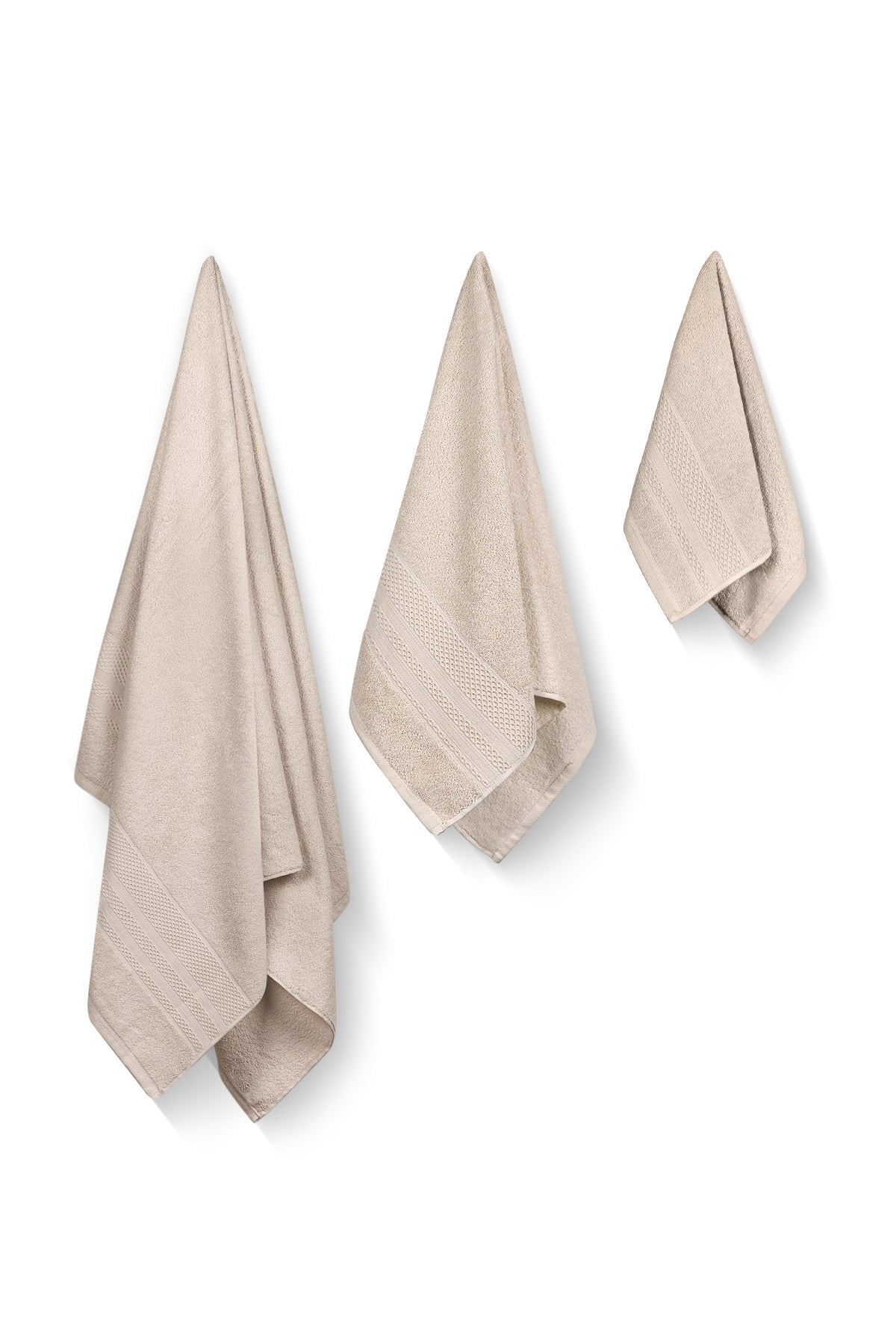 Rani Home Banyo Havlusu Seti  Kapuçino BD-6370