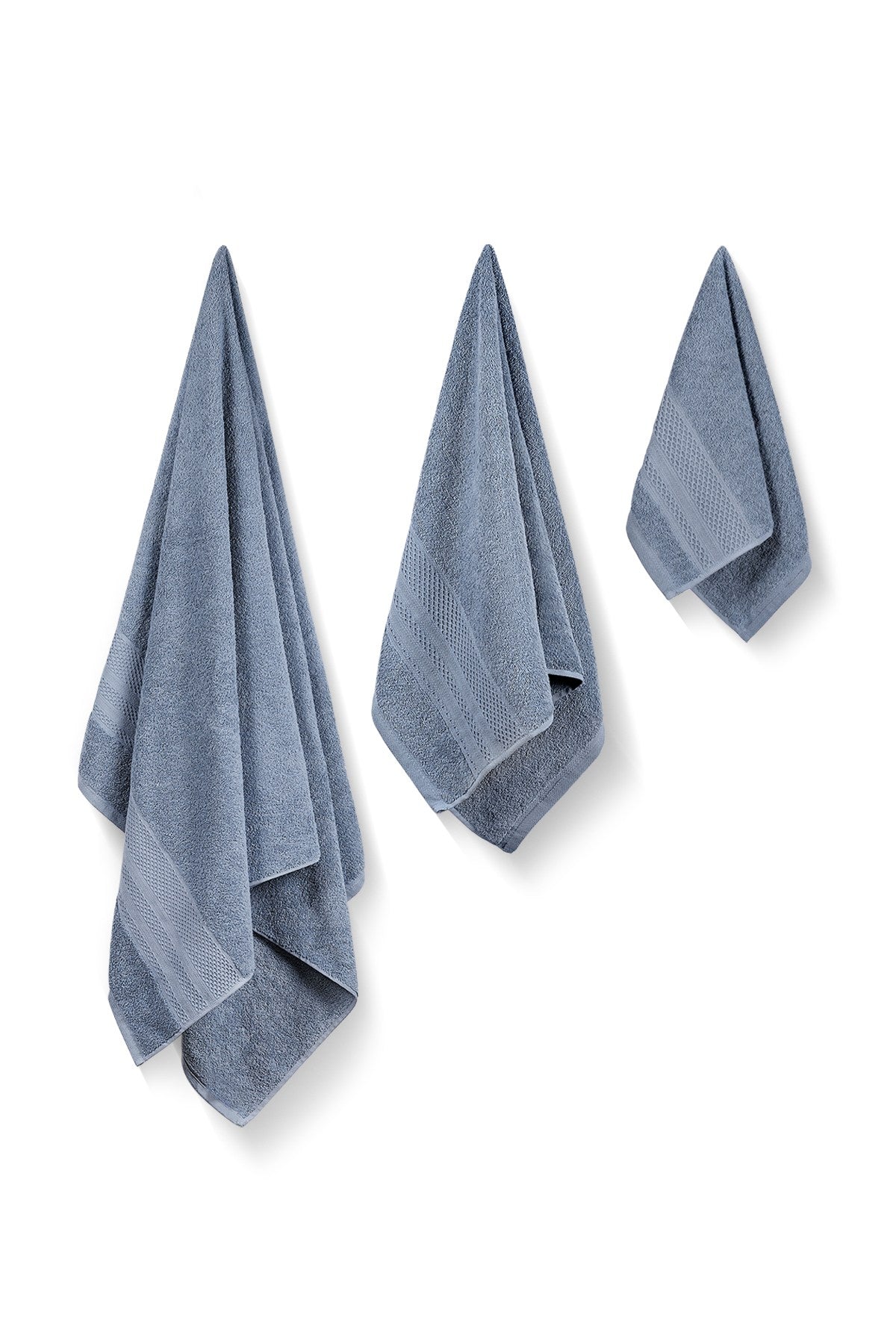 Rani Home Banyo Havlusu Seti  Mavi BD-6376