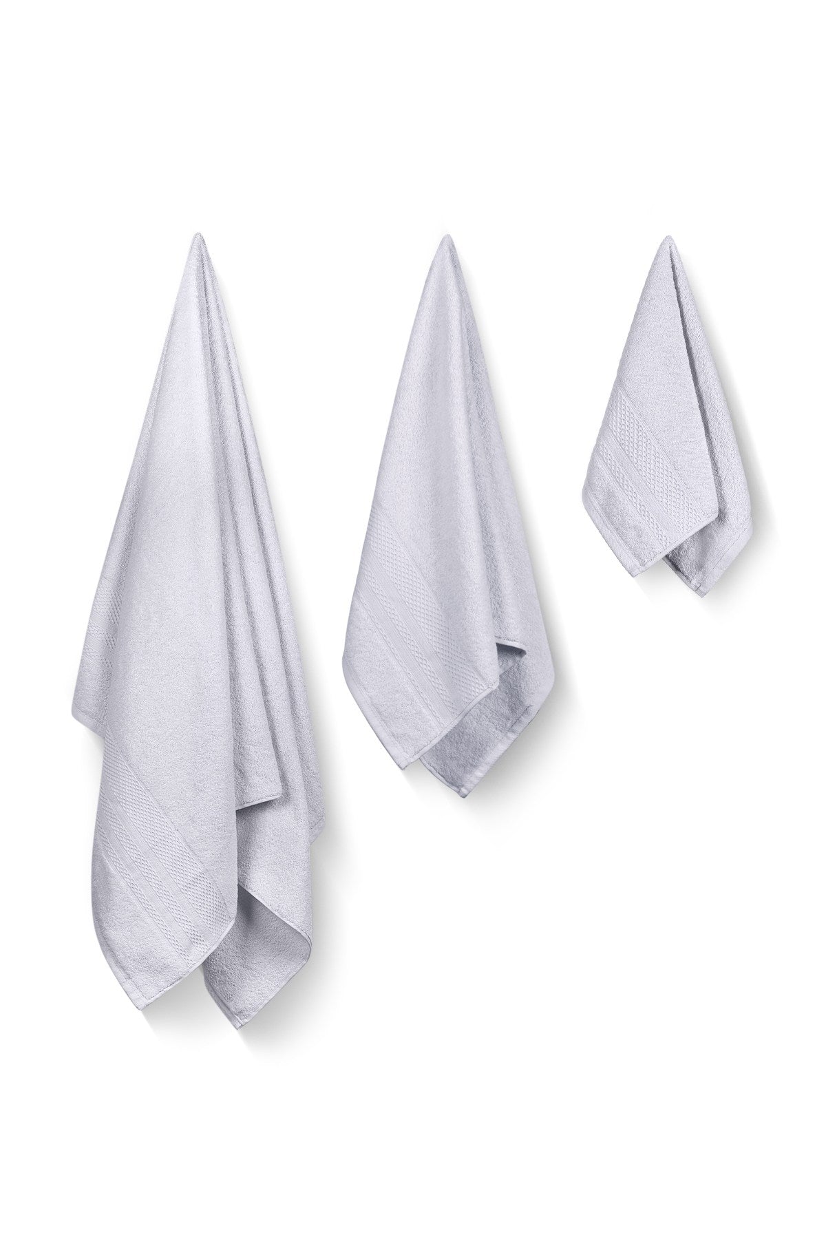 Rani Home Banyo Havlusu Seti  Gri BD-6377