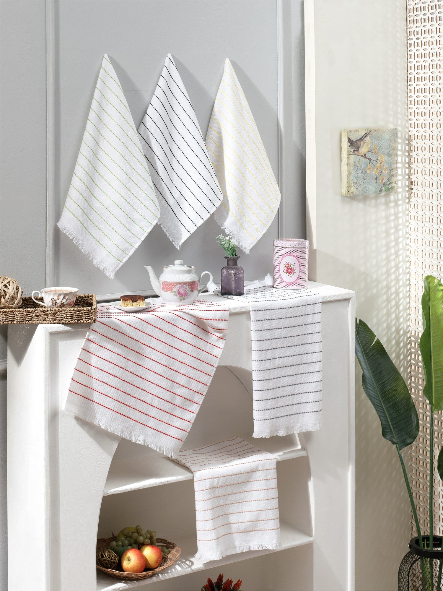 Rani Home Mutfak Havlusu Seti Çok Renkli AA-6230