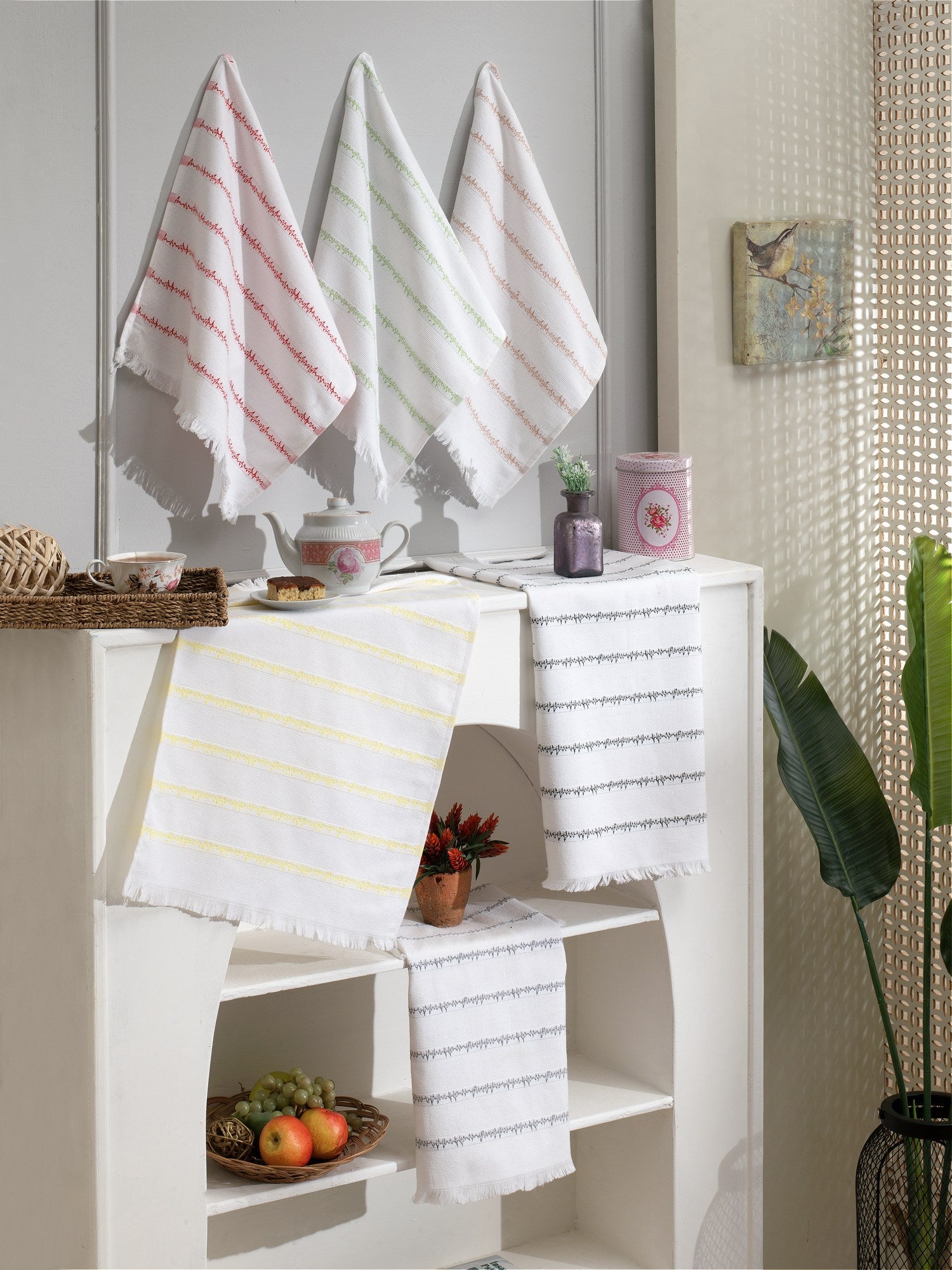 Rani Home Mutfak Havlusu Seti Çok Renkli AA-6231