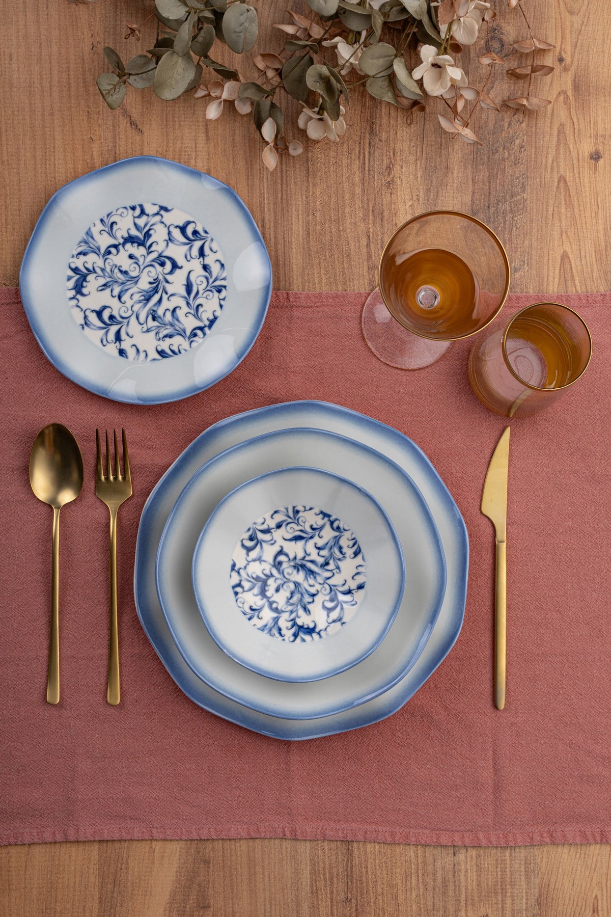 Rani Home Yemek Takımı (24 Parça) Güral Porselen Çok Renkli HE-6766