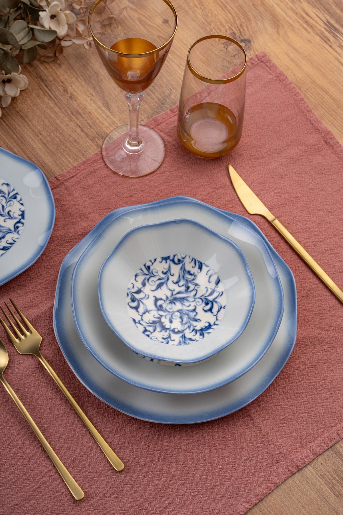 Rani Home Yemek Takımı (24 Parça) Güral Porselen Çok Renkli HE-6766