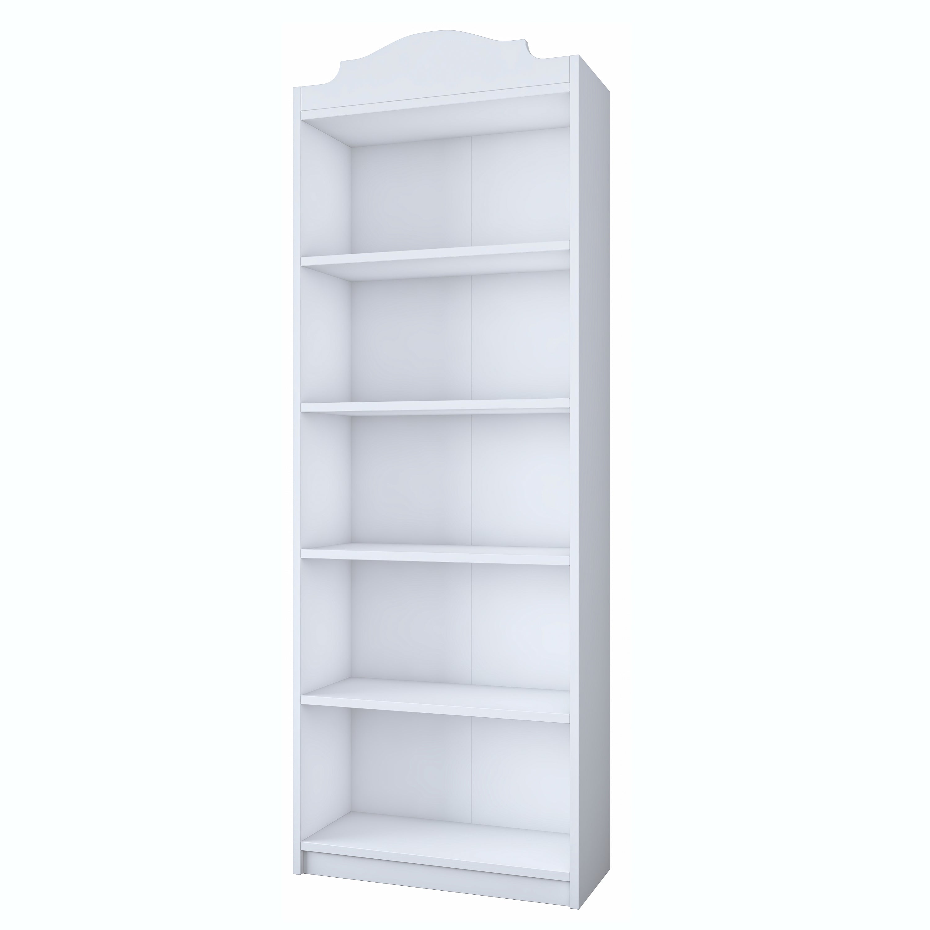 Rani HC130 Kitaplık 4 Raflı Çalışma Odası Kütüphane Modern Duvar Rafı Beyaz