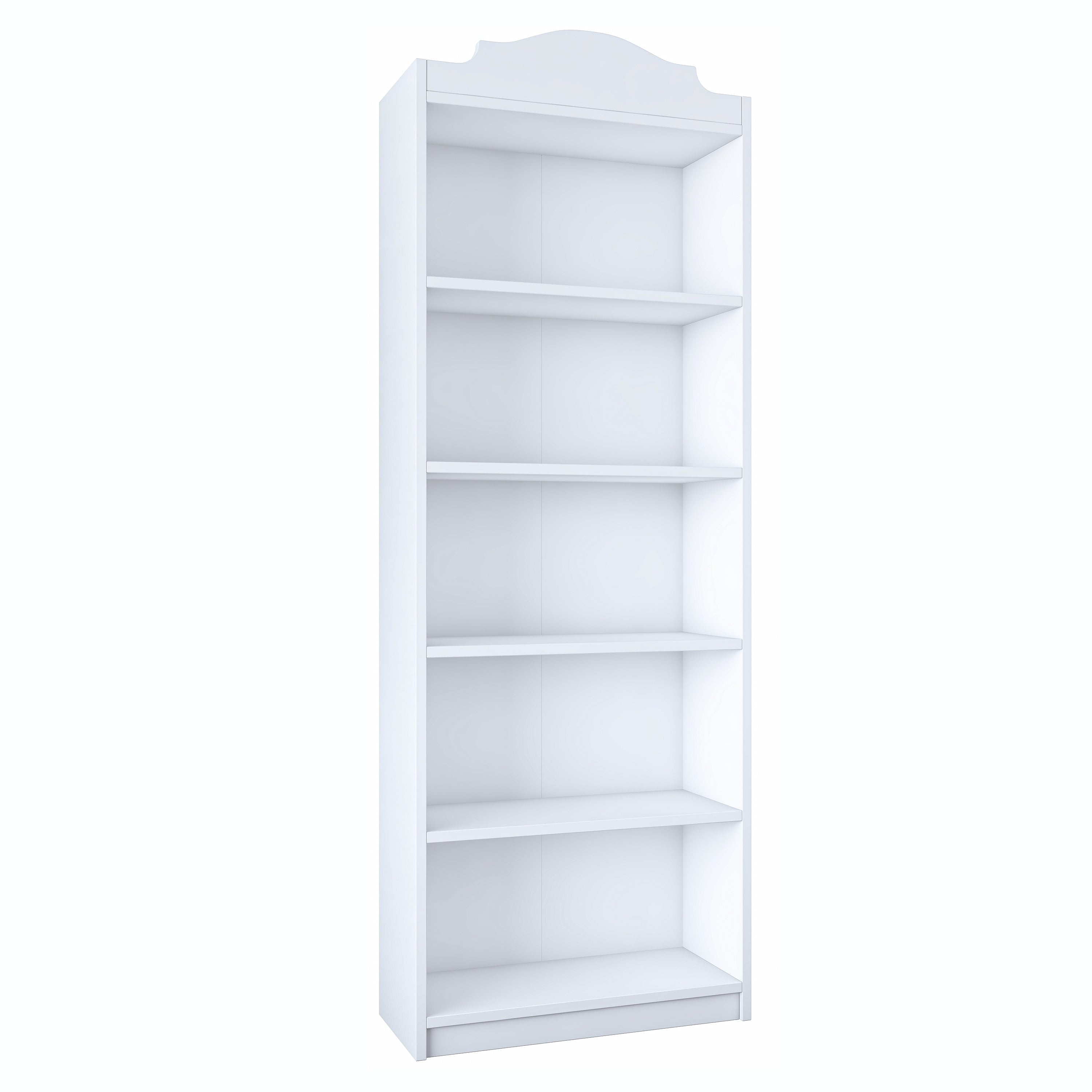 Rani HC130 Kitaplık 4 Raflı Çalışma Odası Kütüphane Modern Duvar Rafı Beyaz