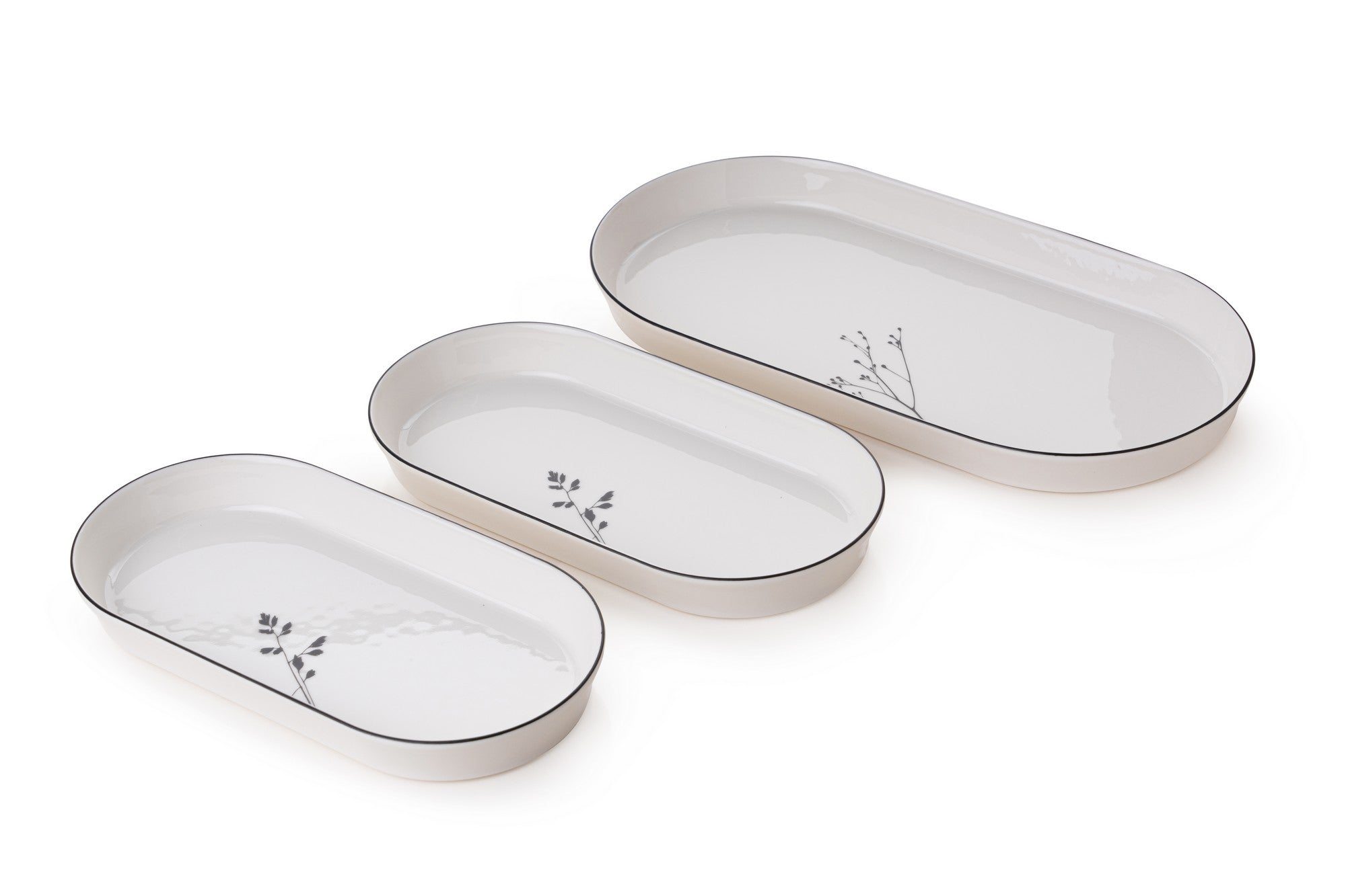 Rani Home Yemek Takımı (27 Parça) Beyaz Siyah HG-6908