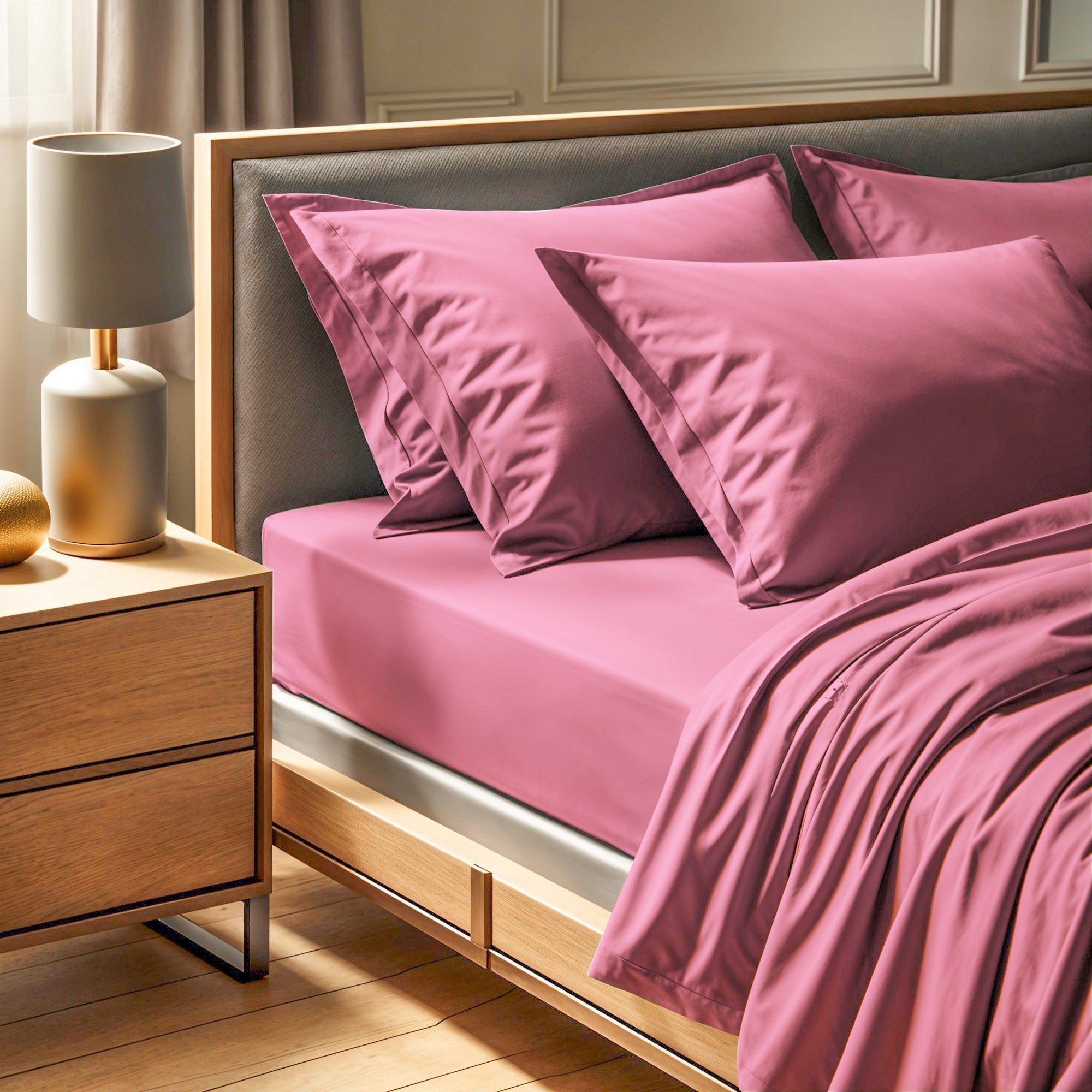 Rani Home  Çift Kişilik Çarşaf Gül Kurusu CF-6340