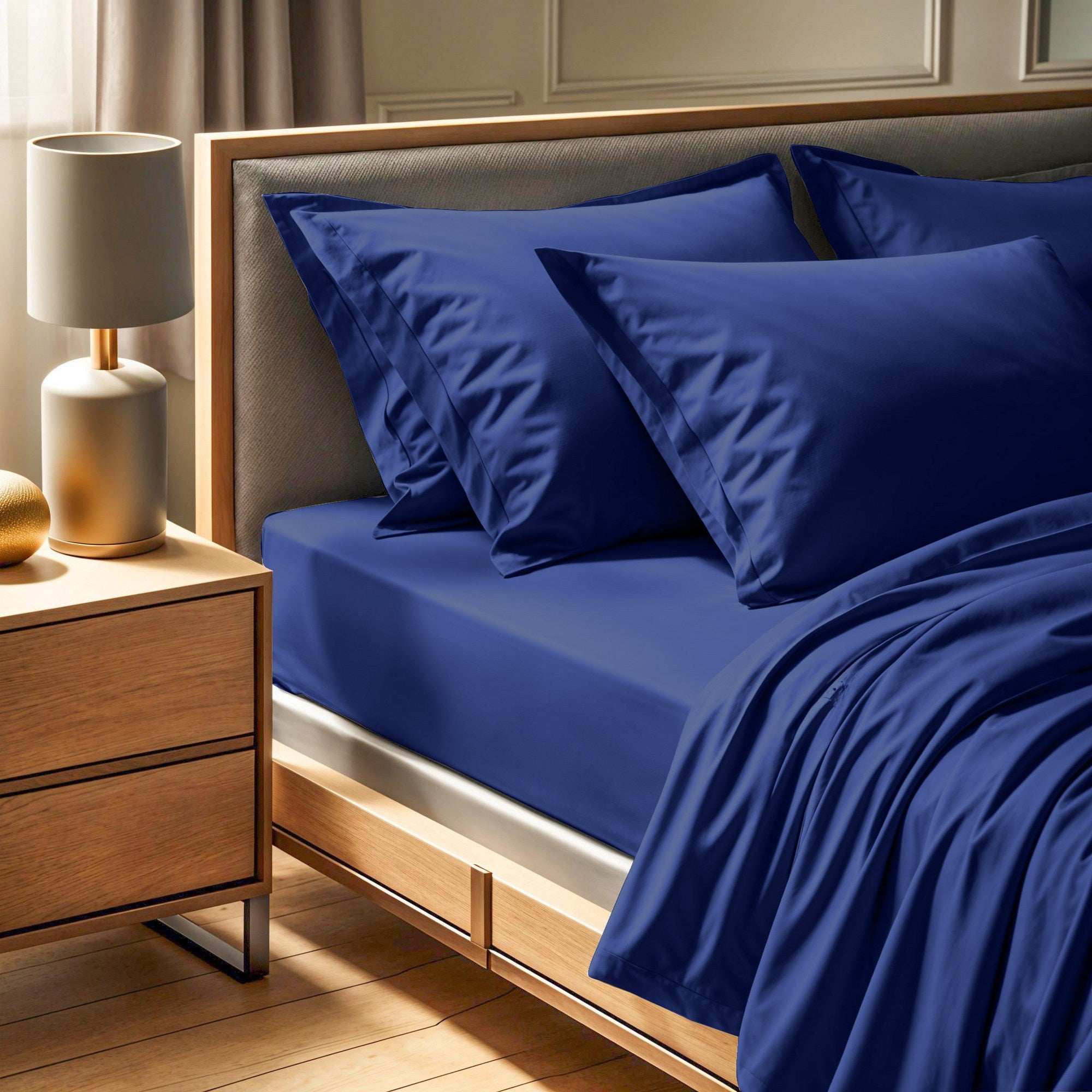 Rani Home  Çift Kişilik Çarşaf Koyu Mavi CF-6349