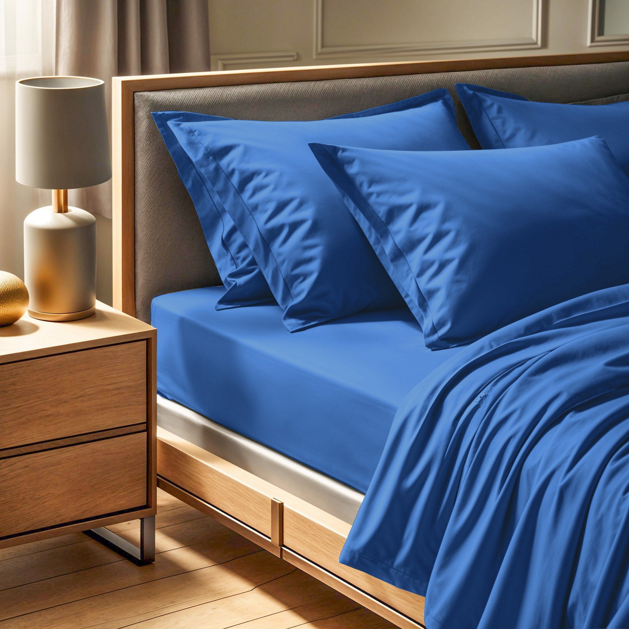 Rani Home  Çift Kişilik Çarşaf Mavi CF-6350