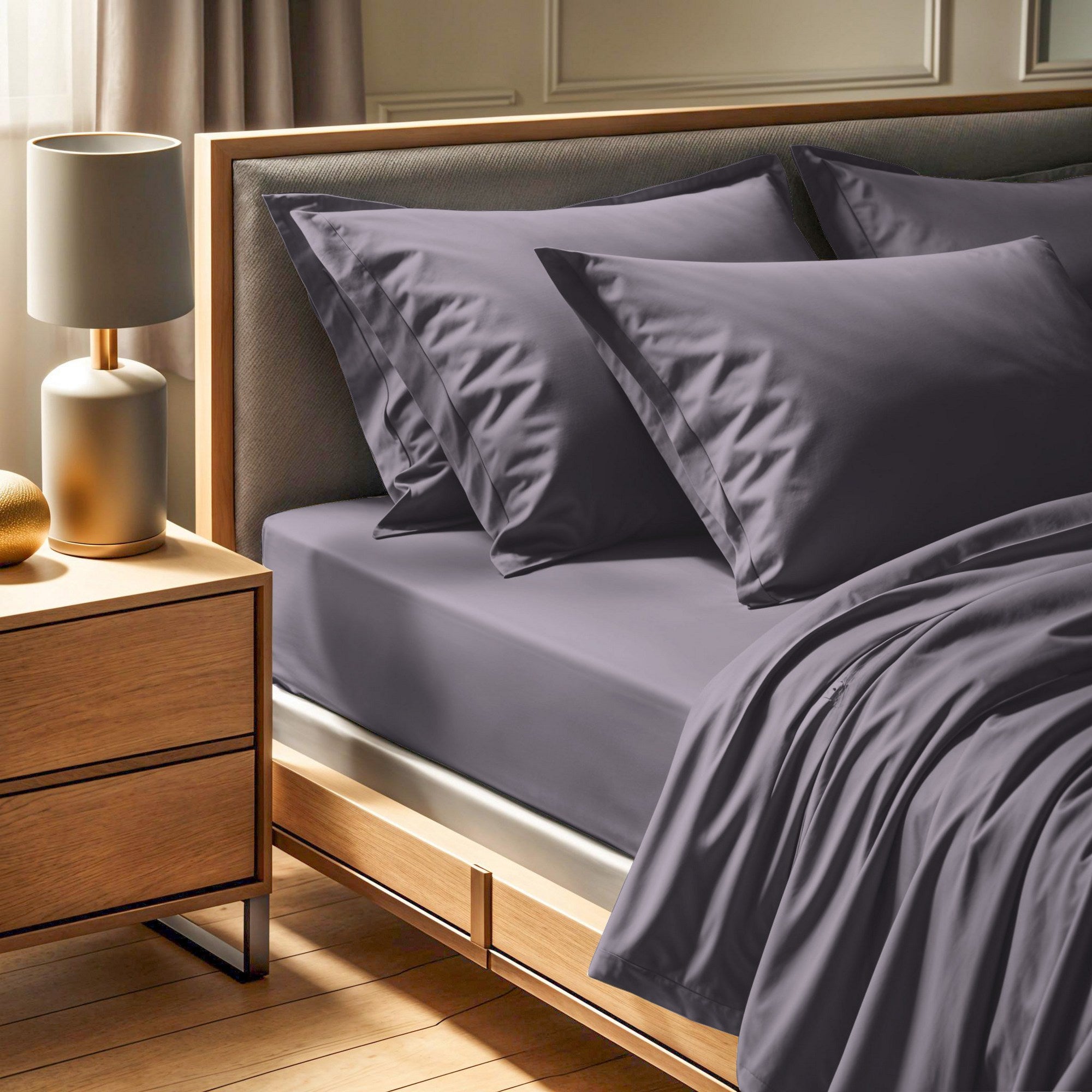 Rani Home  Çift Kişilik Çarşaf Gri CF-6354