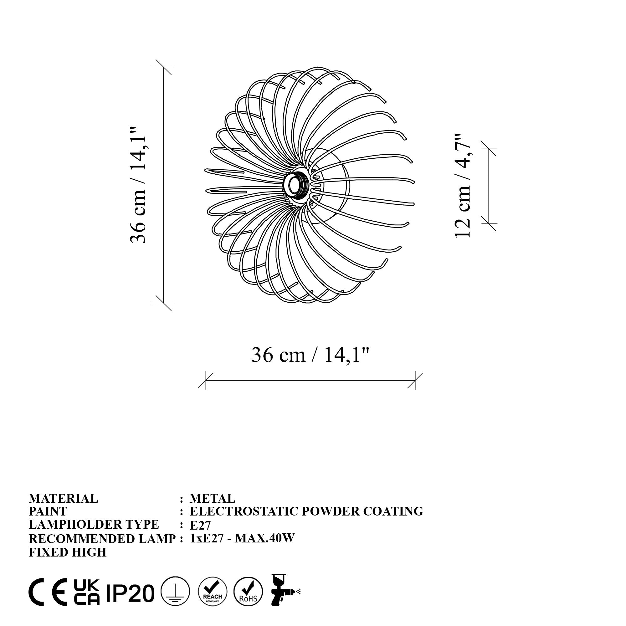 Rani Home Duvar Lambası Altın EA-5993