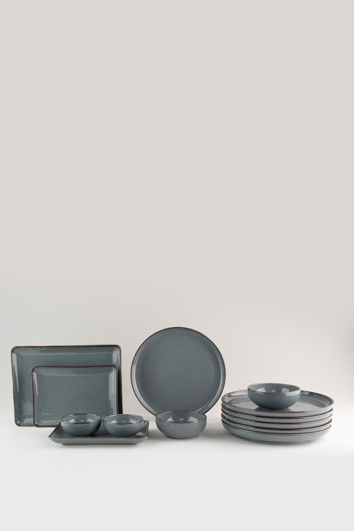 Rani Home Kahvaltı Takımı (14 Parça) Mavi JA-6868