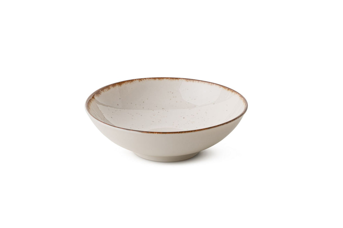 Rani Home Yemek Takımı (24 Parça) Güral Porselen Beyaz - Kahverengi HE-6769