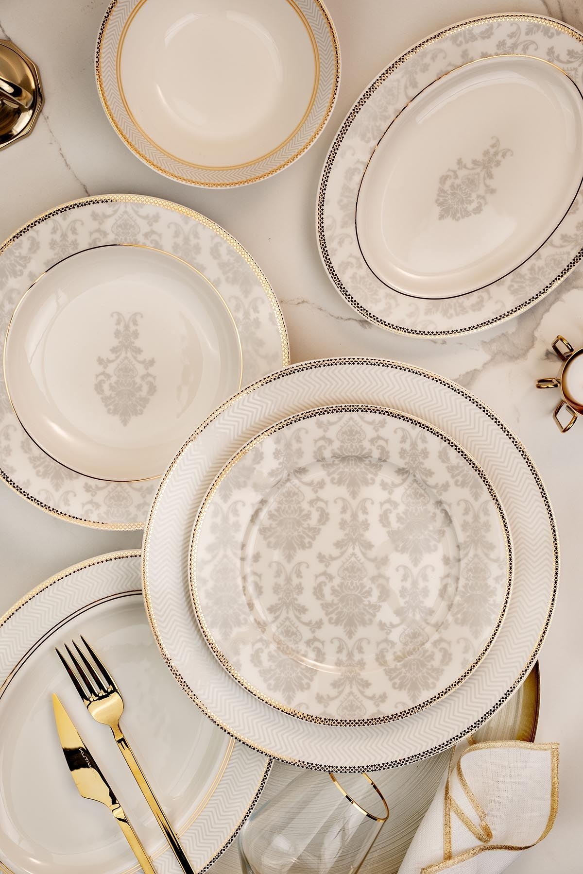 Rani Home Yemek Takımı (68 Parça) Çok Renkli HK-6874