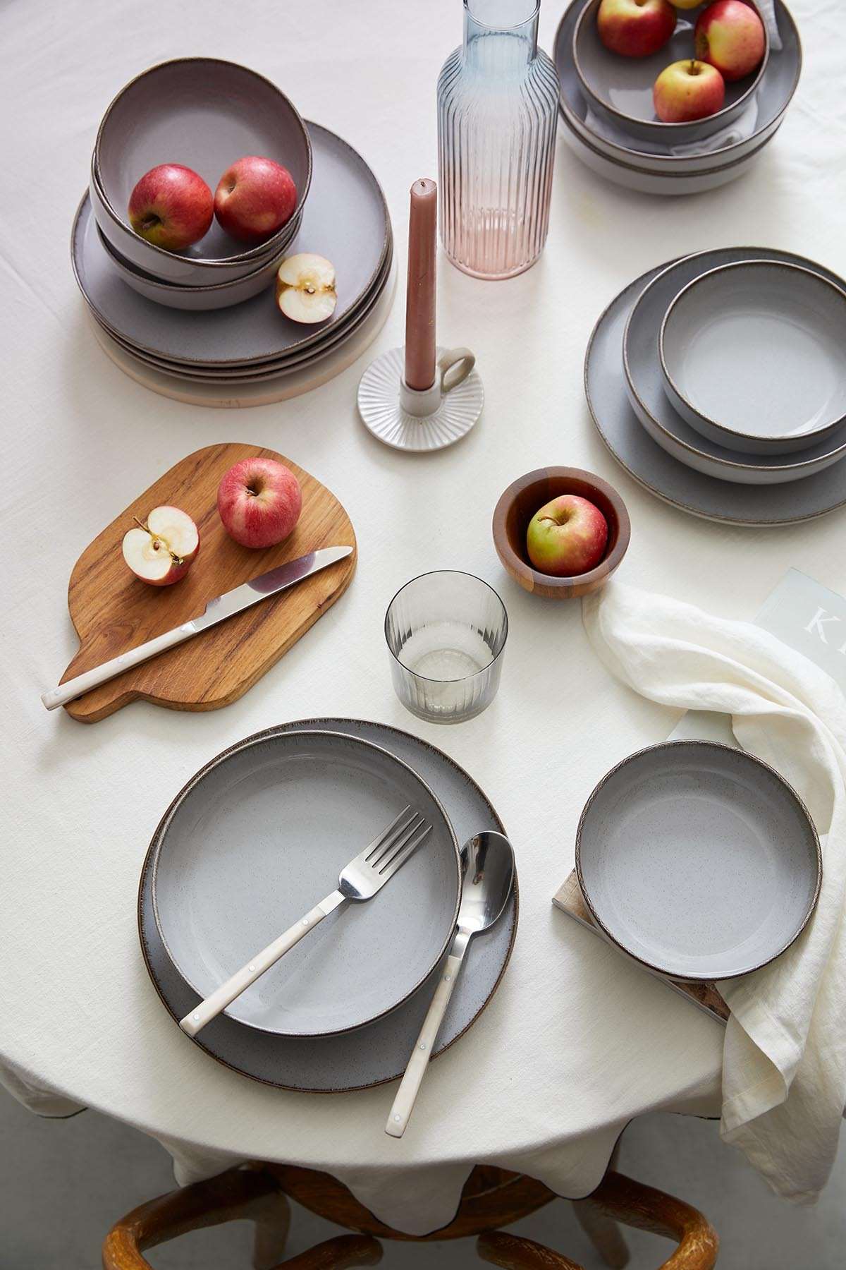Rani Home Yemek Takımı (12 Parça) Kütahya Porselen  Gri HB-6896