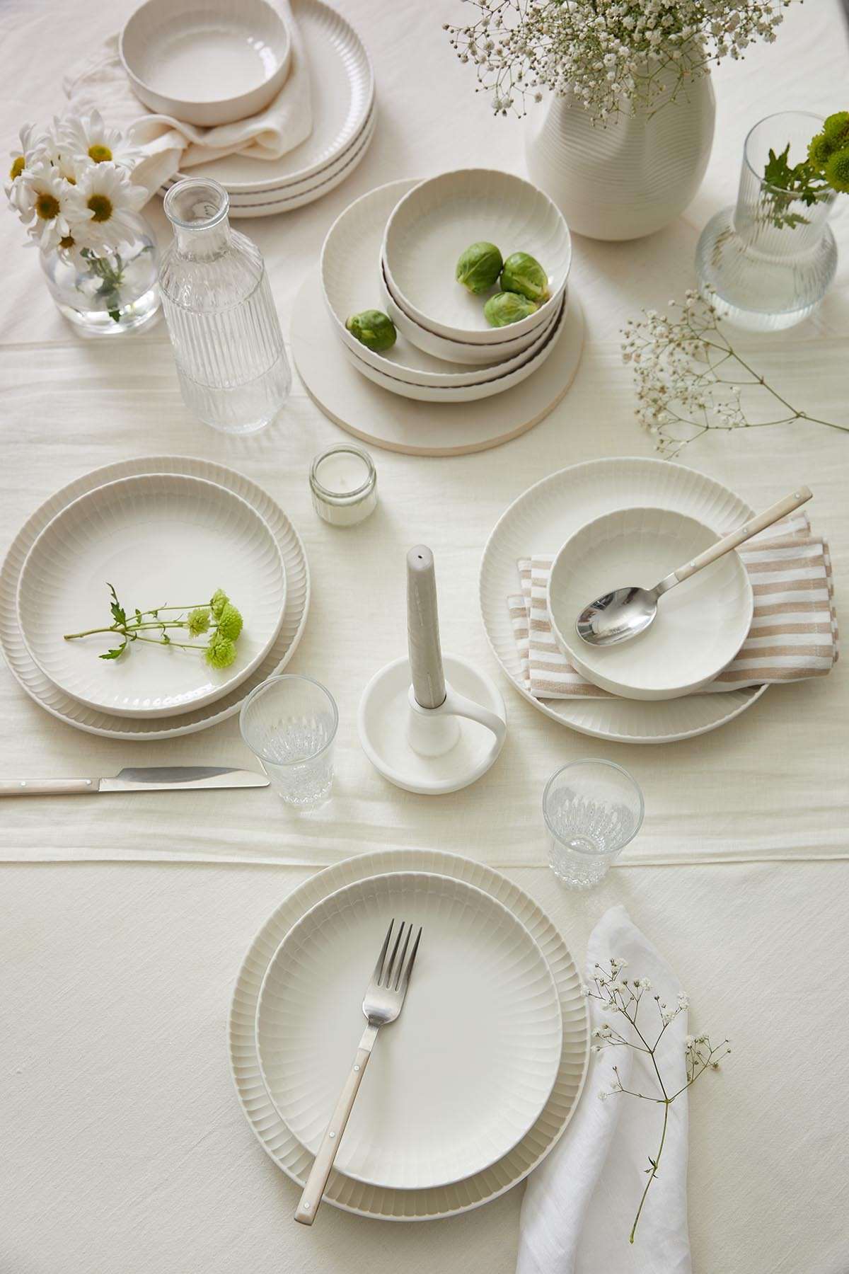 Rani Home Yemek Takımı (18 Parça) Kütahya Porselen  Beyaz HD-6897