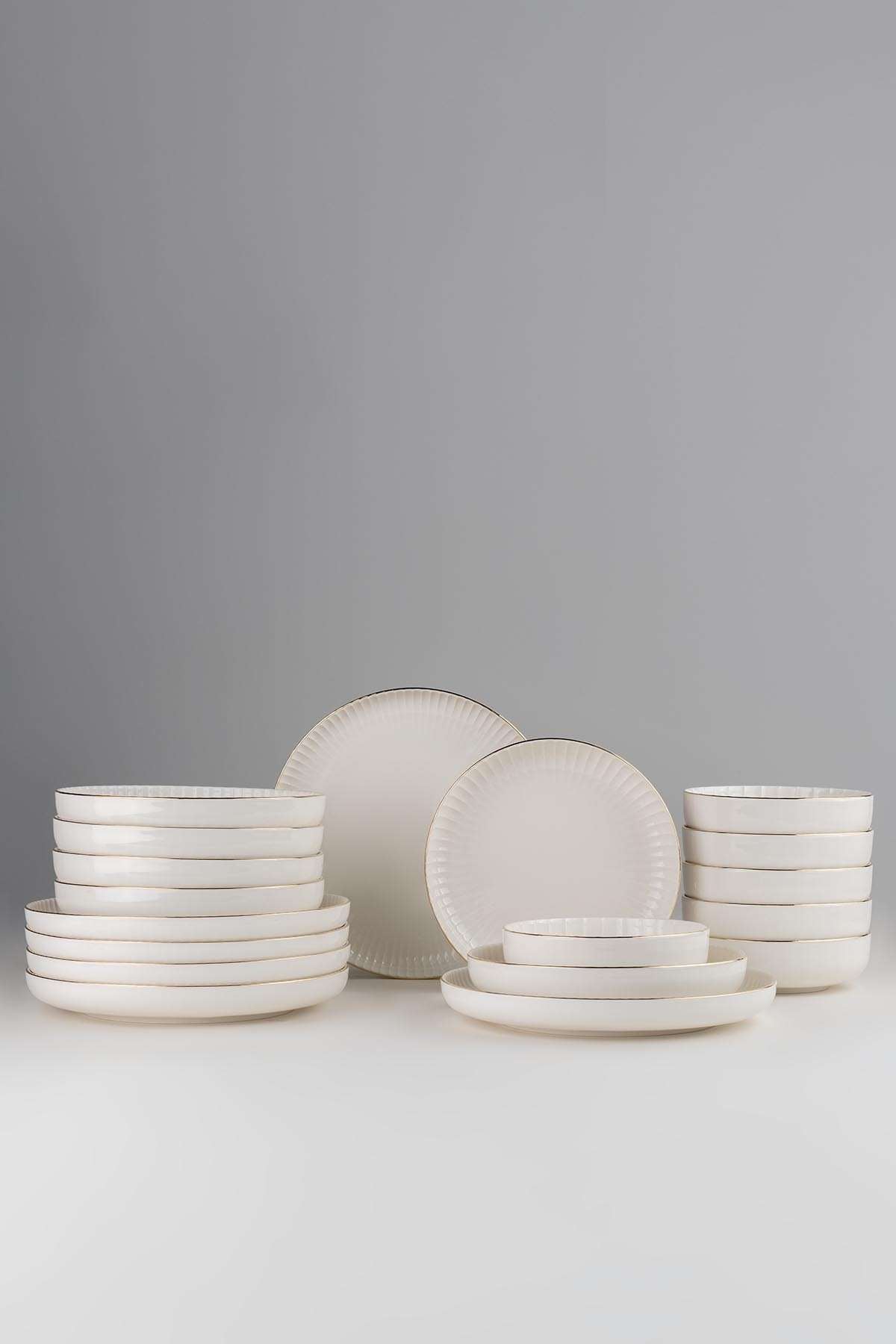 Rani Home Yemek Takımı (18 Parça) Kütahya Porselen  Altın HD-6898