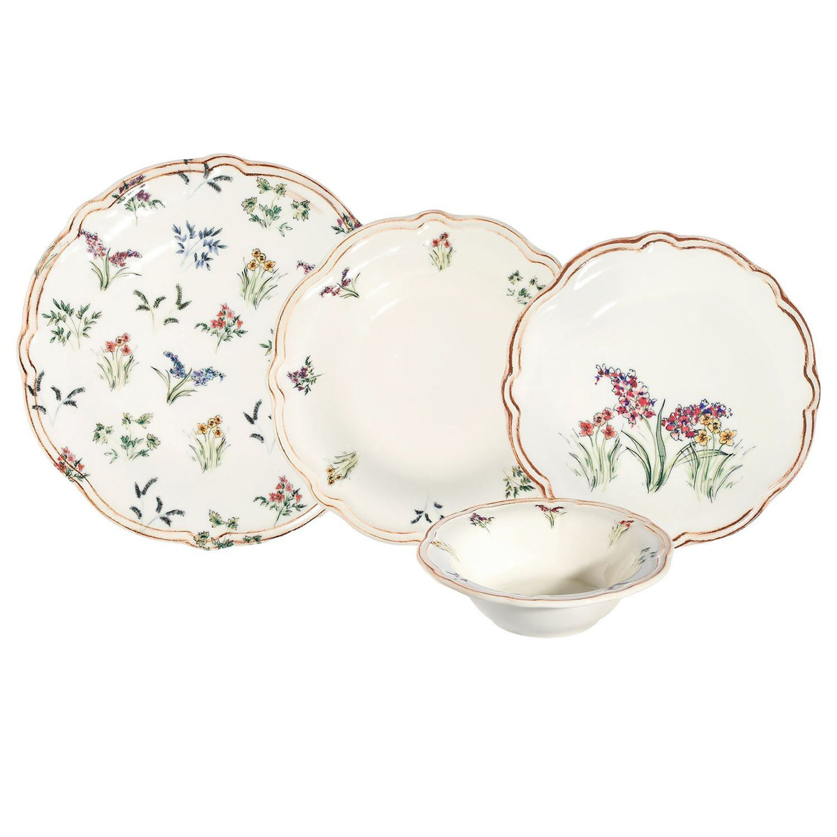 Rani Home Yemek Takımı (24 Parça) Hermia Çok Renkli HE-6932