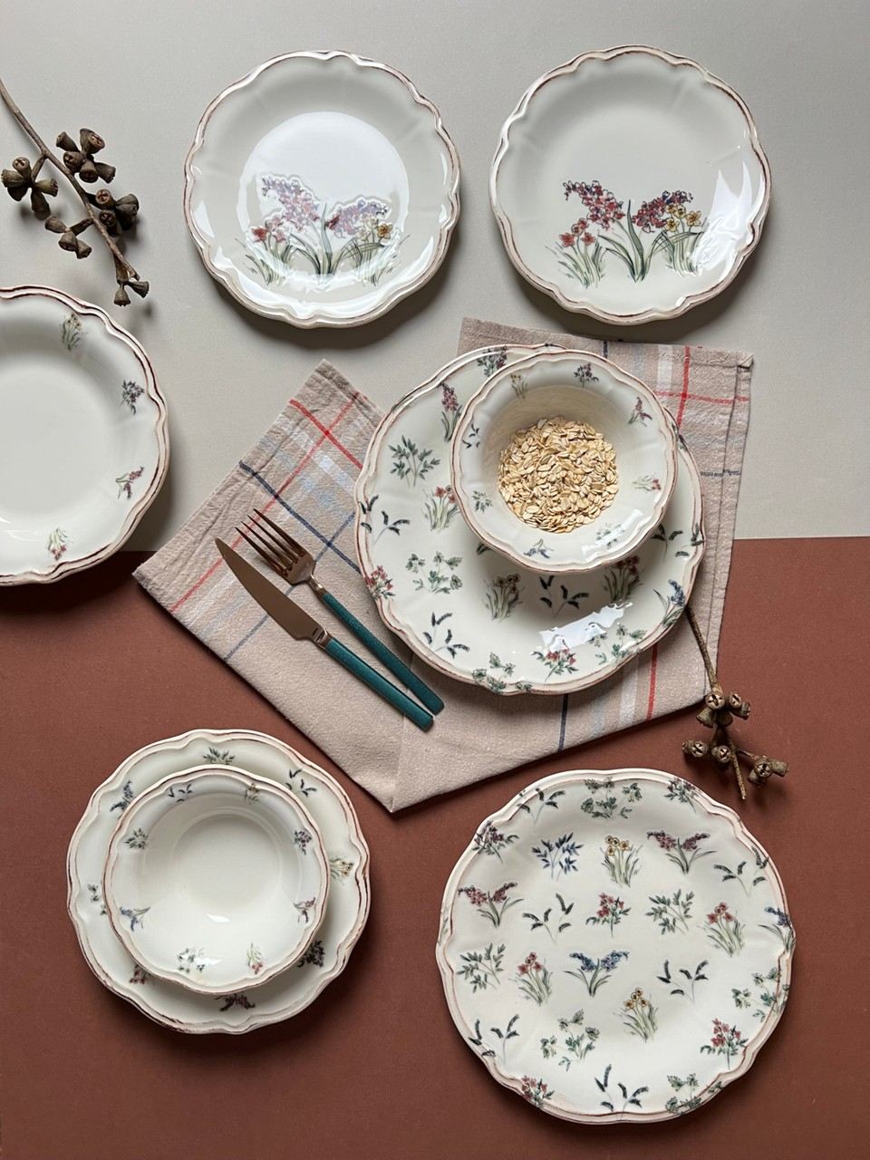 Rani Home Yemek Takımı (24 Parça) Hermia Çok Renkli HE-6932