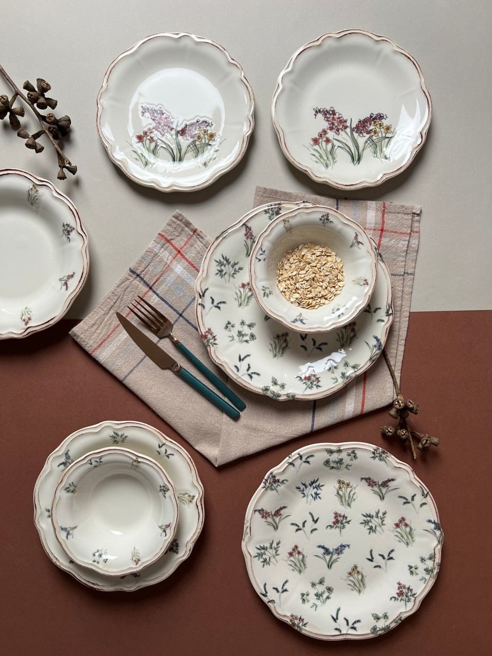 Rani Home Yemek Takımı (24 Parça) Hermia Çok Renkli HE-6932