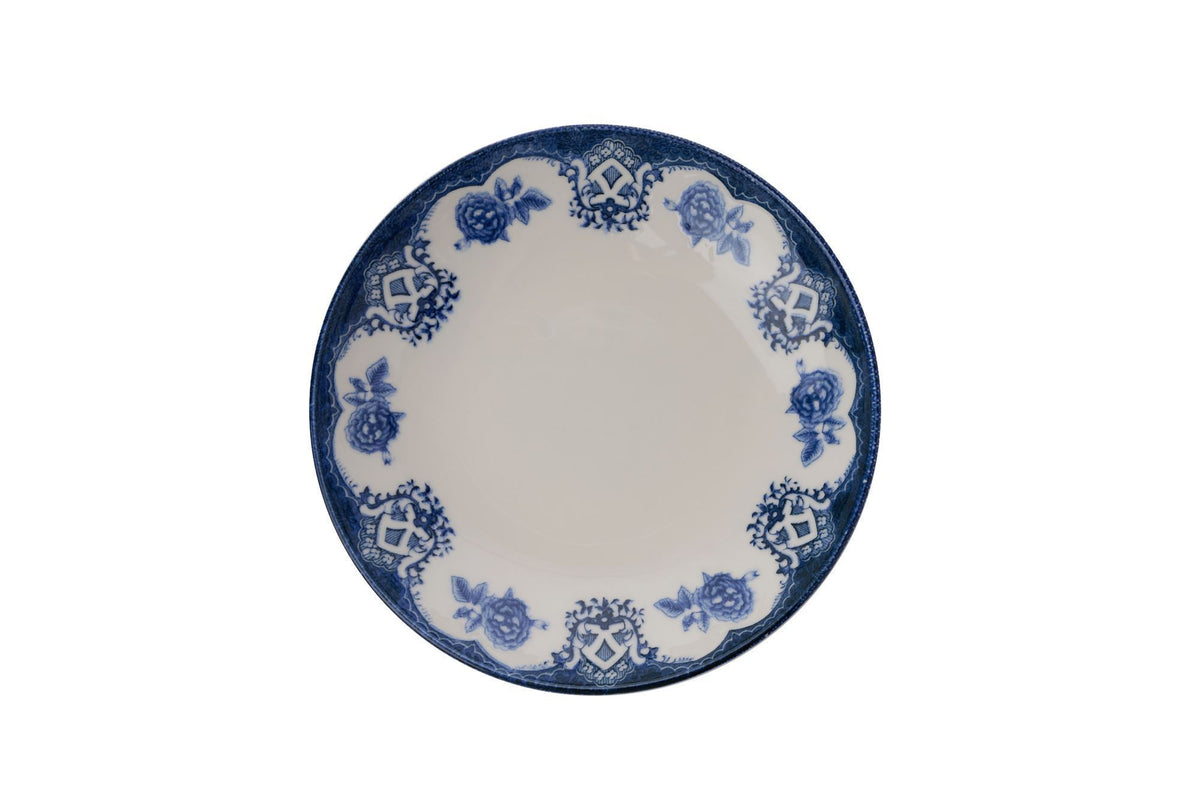 Rani Home Yemek Takımı (24 Parça) Hermia Beyaz - Mavi HE-6804