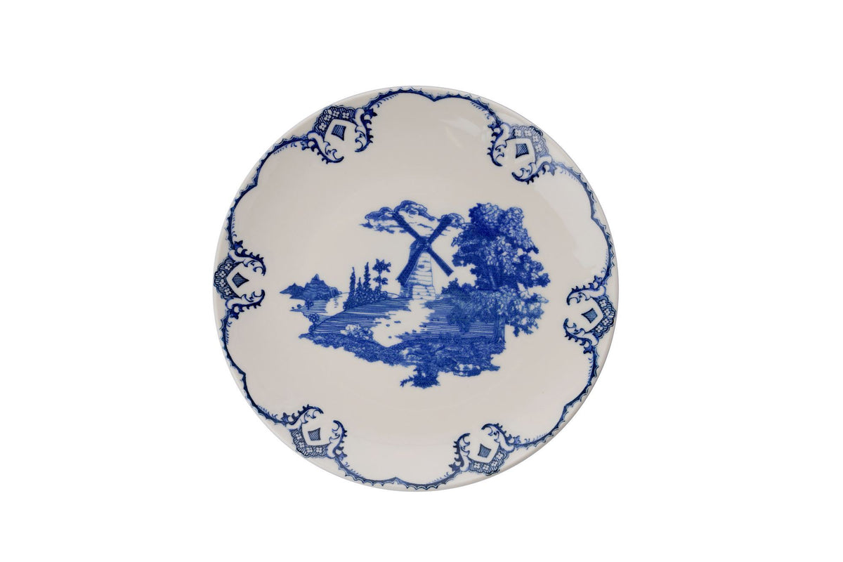 Rani Home Yemek Takımı (24 Parça) Hermia Beyaz - Mavi HE-6804