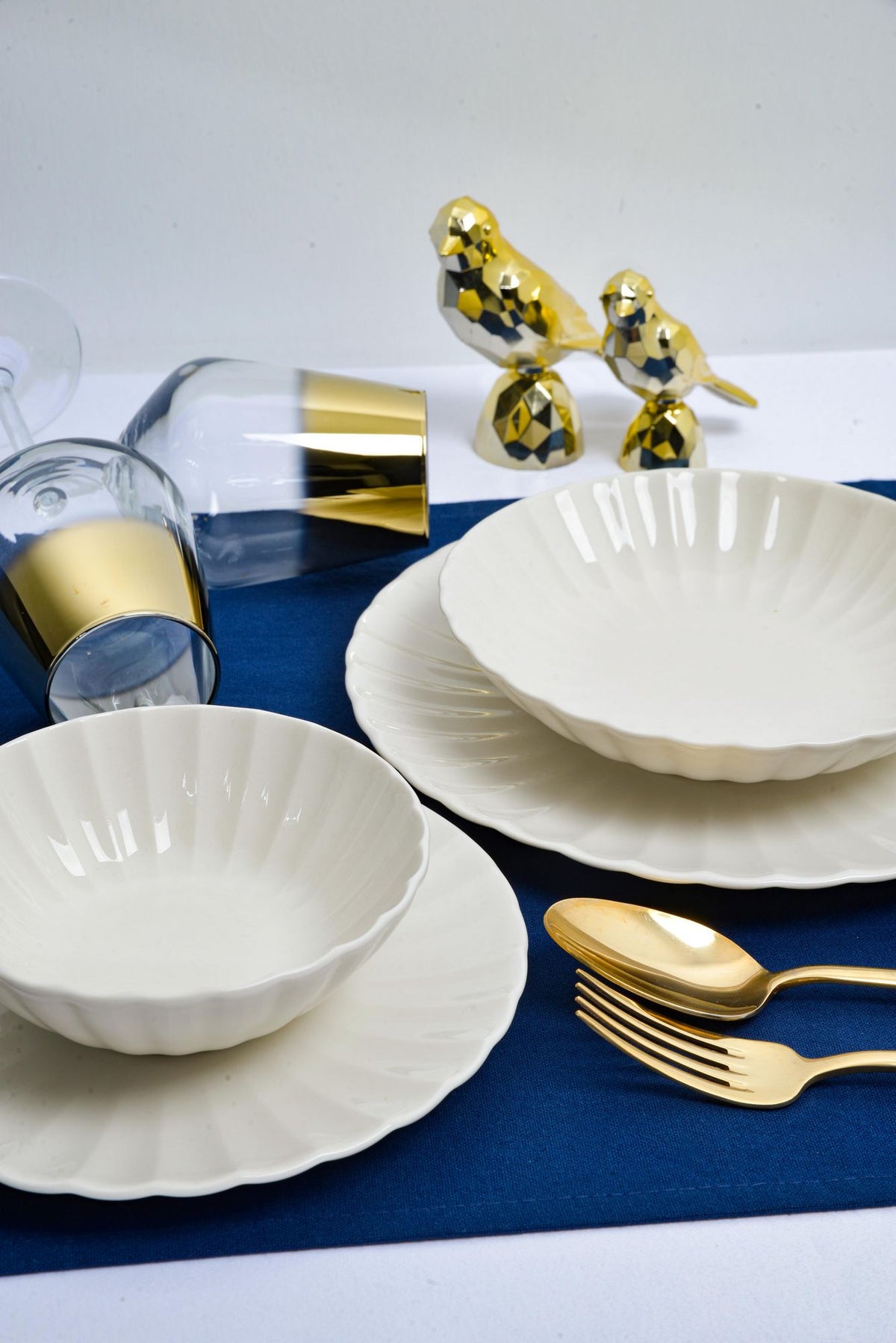 Rani Home Yemek Takımı (24 Parça) Hermia Beyaz HE-6938