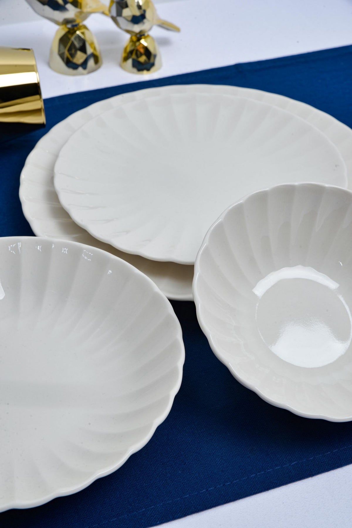 Rani Home Yemek Takımı (24 Parça) Hermia Beyaz HE-6938