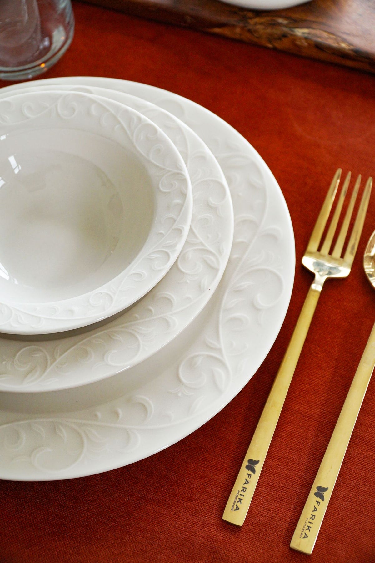 Rani Home Yemek Takımı (18 Parça) Hermia Beyaz HD-6940