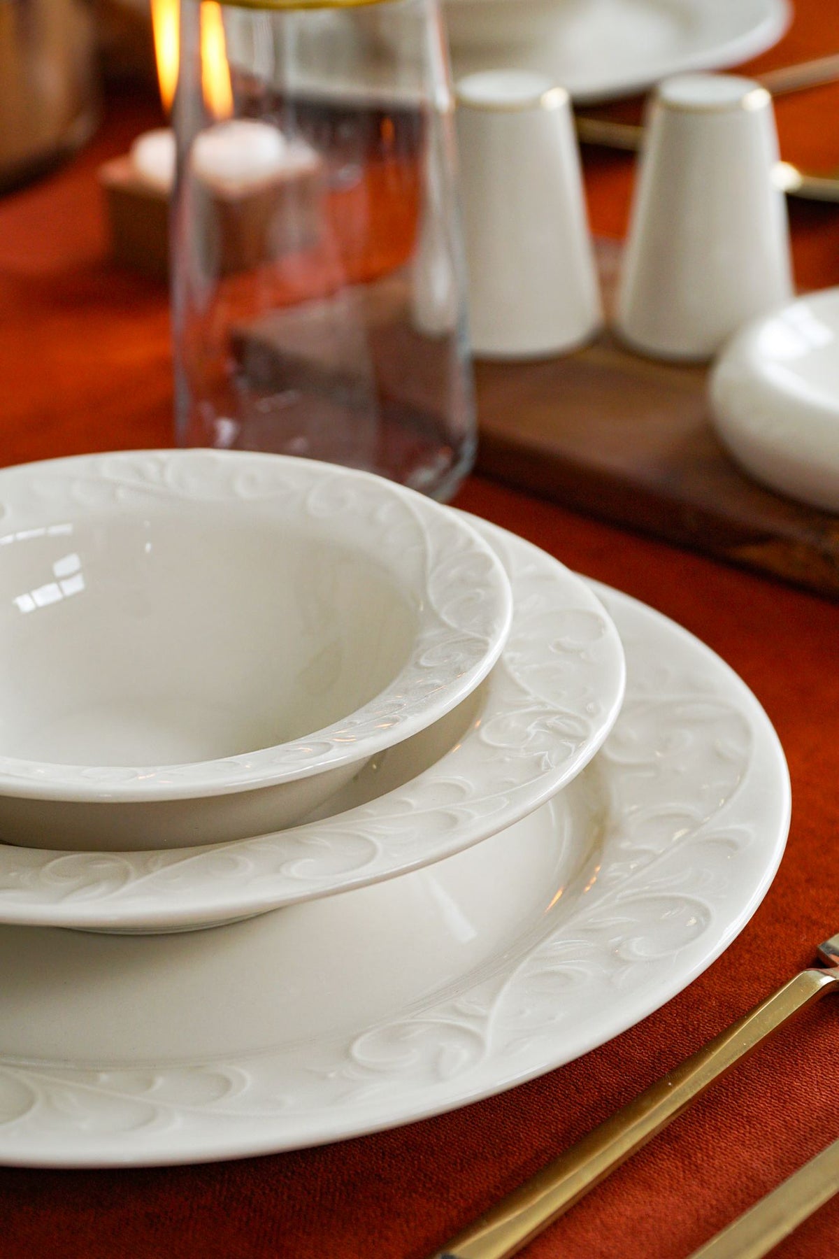 Rani Home Yemek Takımı (18 Parça) Hermia Beyaz HD-6940