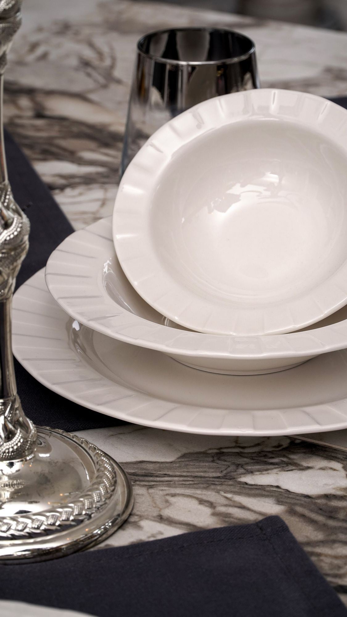 Rani Home Yemek Takımı (18 Parça) Beyaz HD-6941